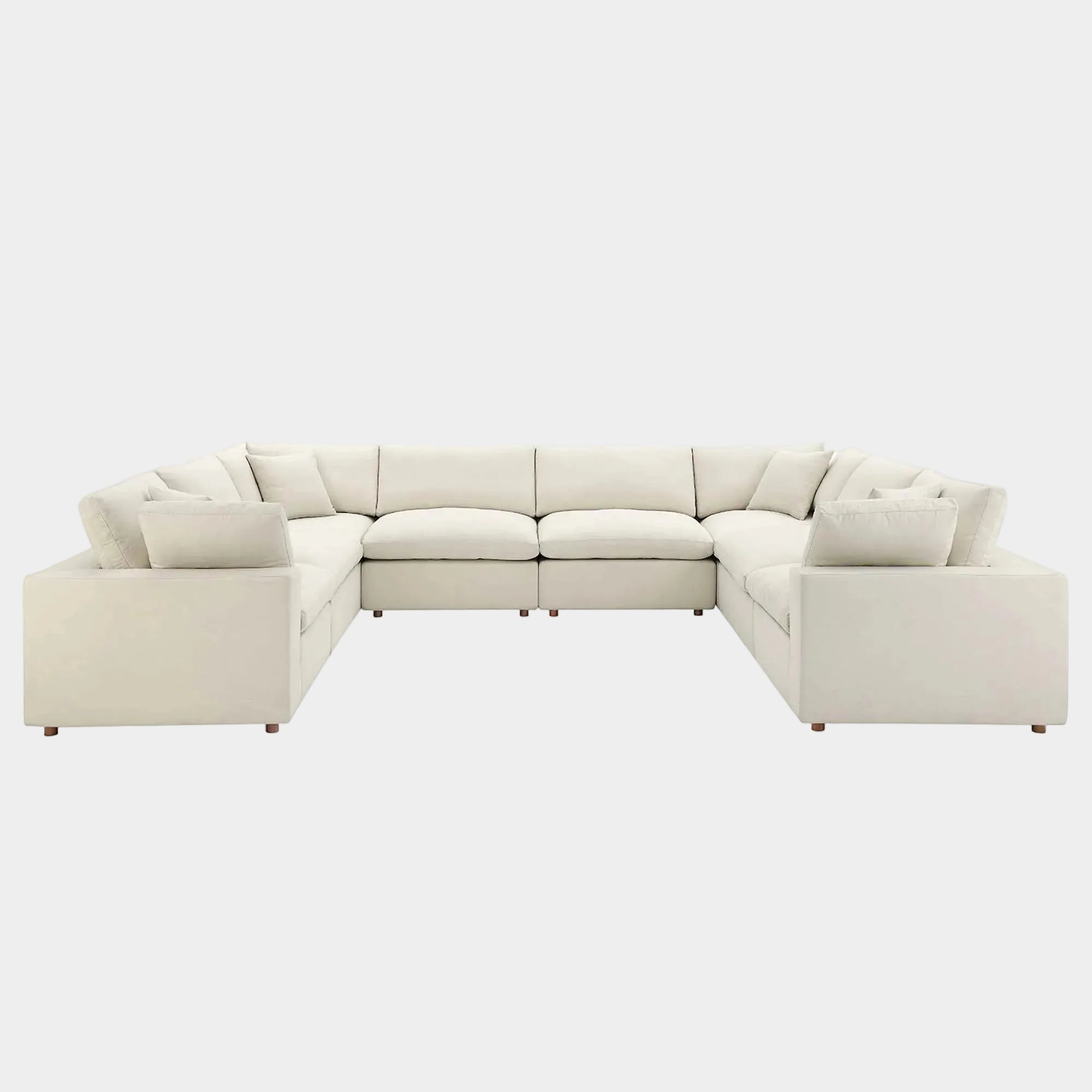 Commix 8-Piece Down Filled Overstuffed Sectional Sofa
