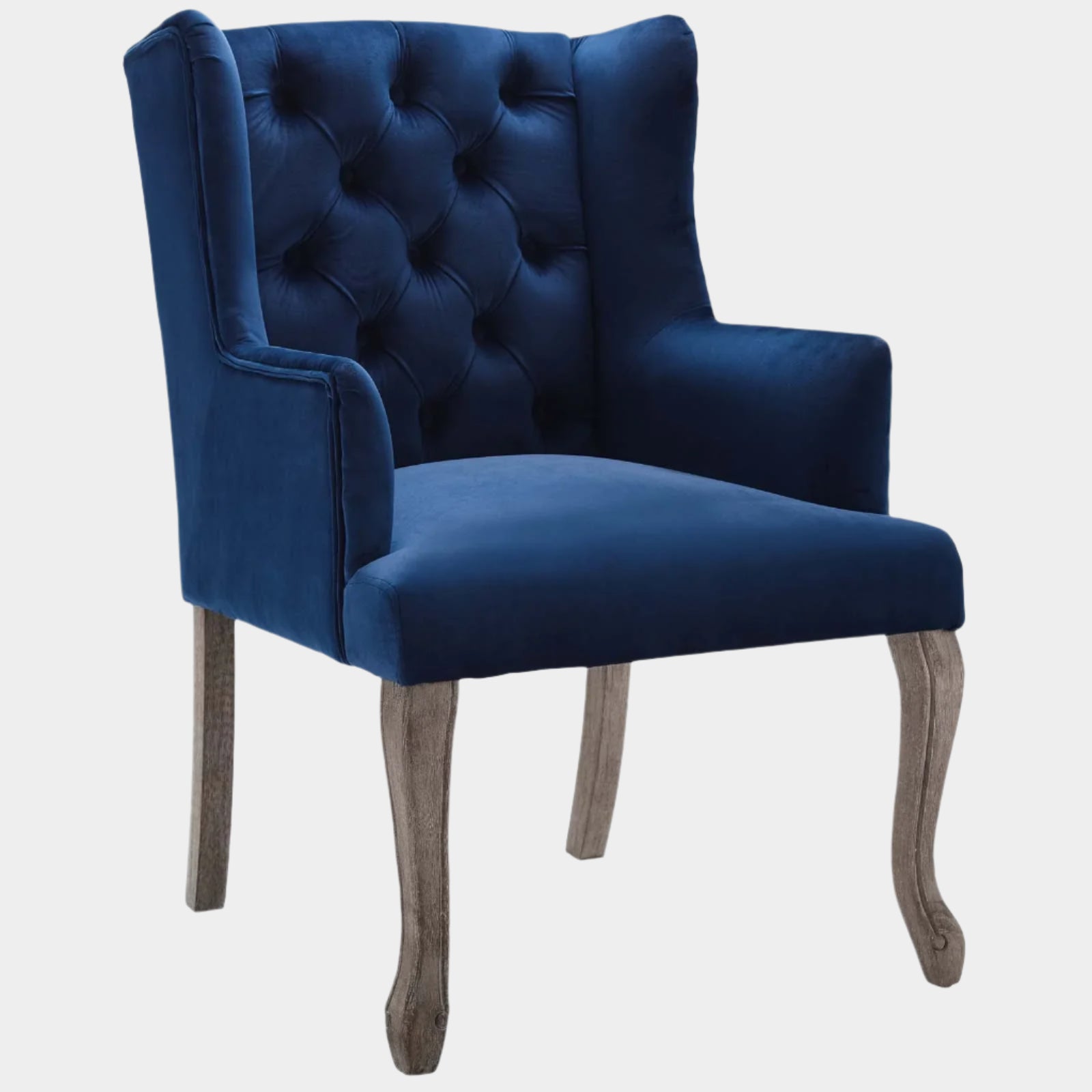 Realm French Vintage Dining Performance Velvet Armchair