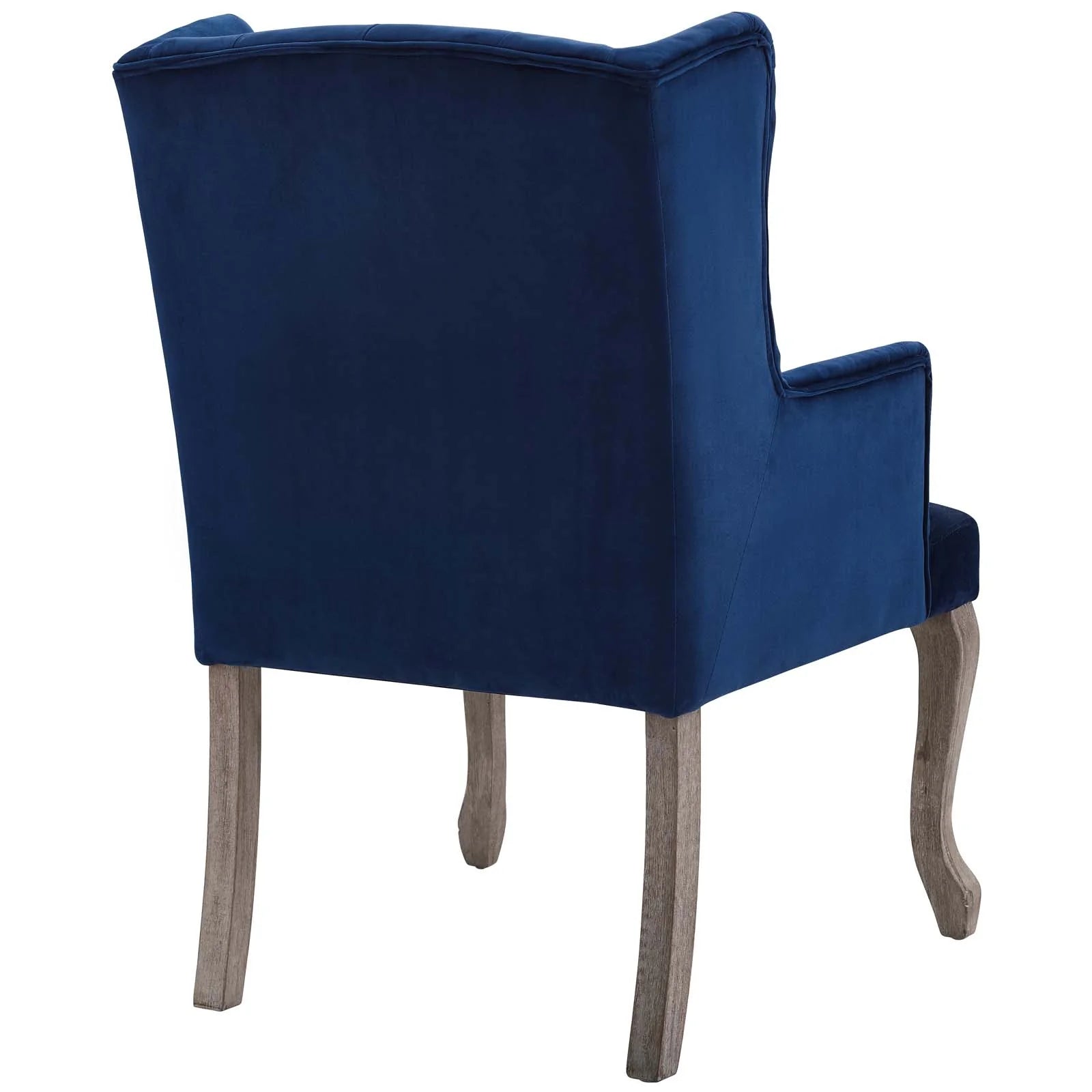 Realm French Vintage Dining Performance Velvet Armchair