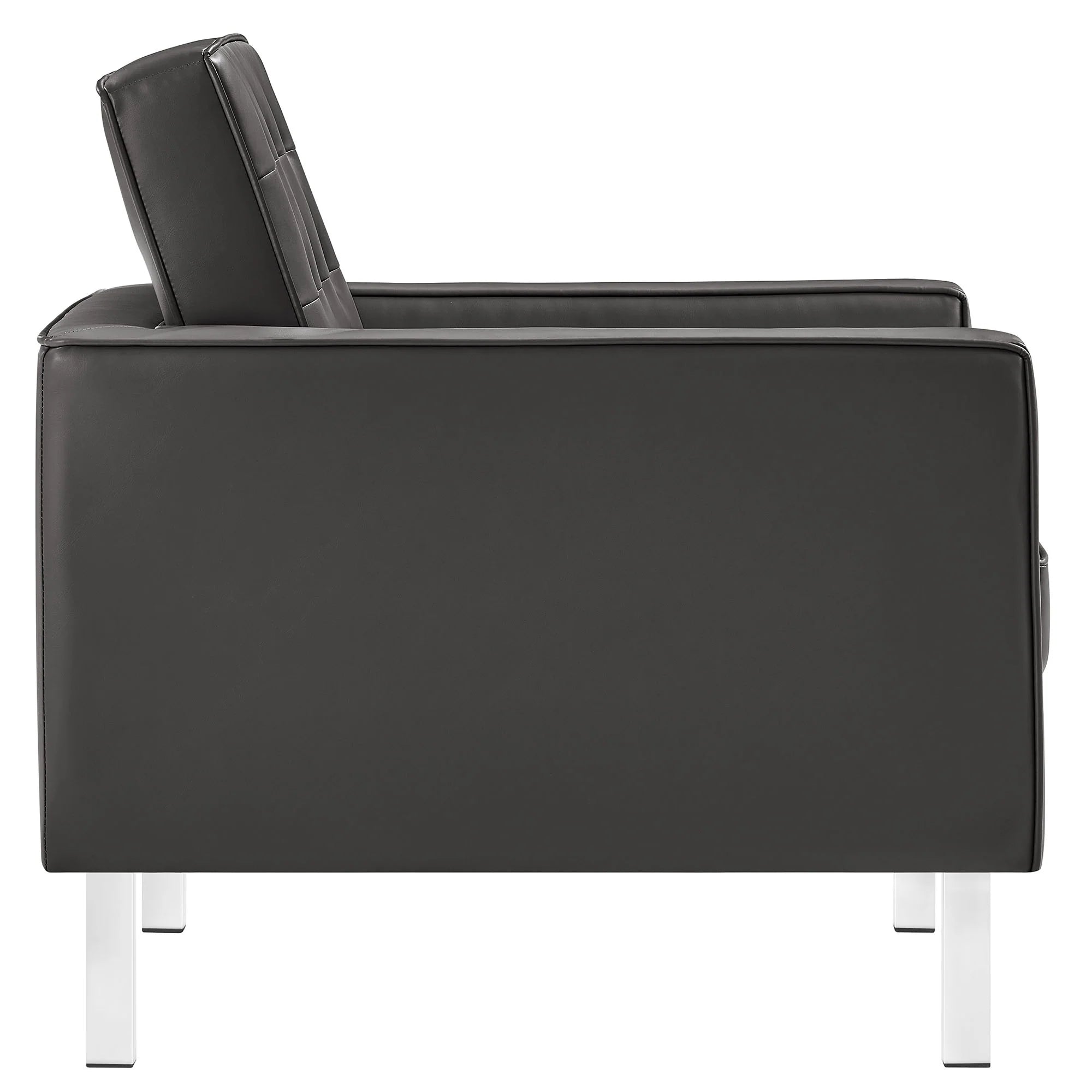 Chaise sans accoudoirs rembourrée en duvet Commix
