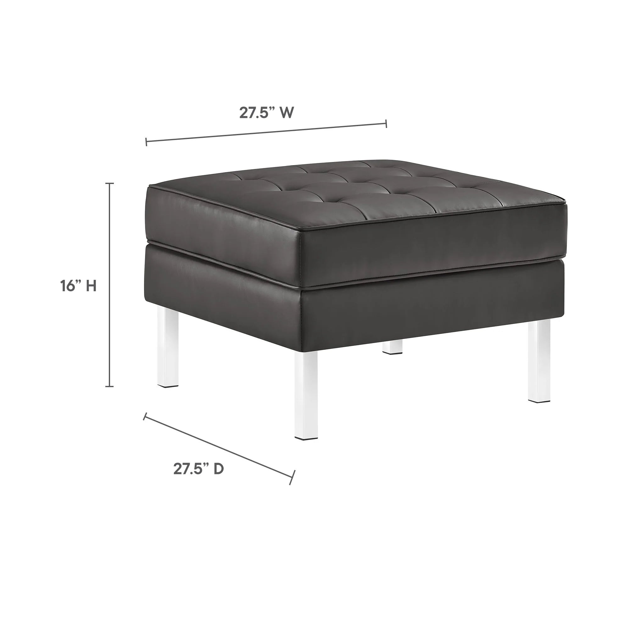 Chaise sans accoudoirs rembourrée en duvet Commix