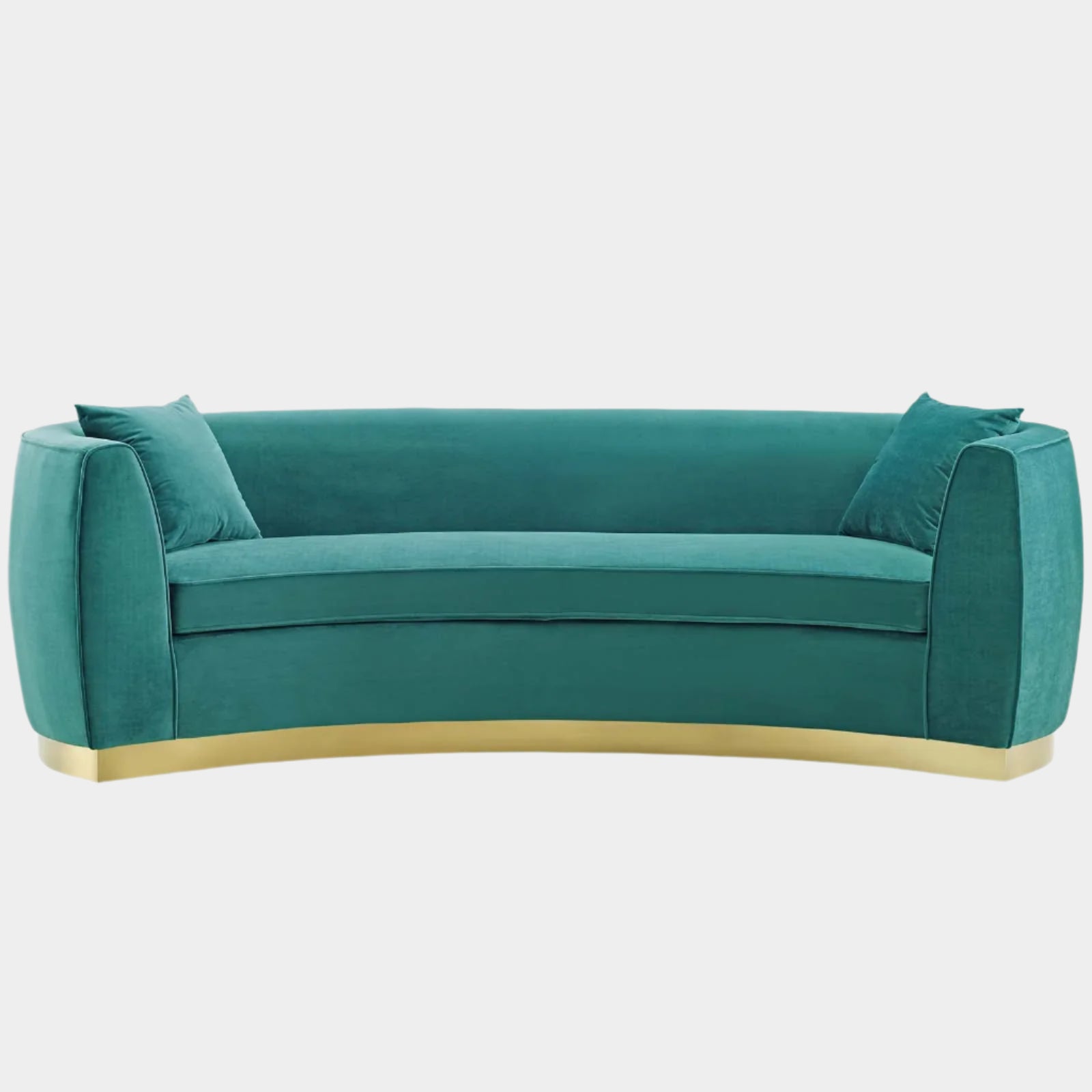 Resolute Curved Performance Velvet Sofa