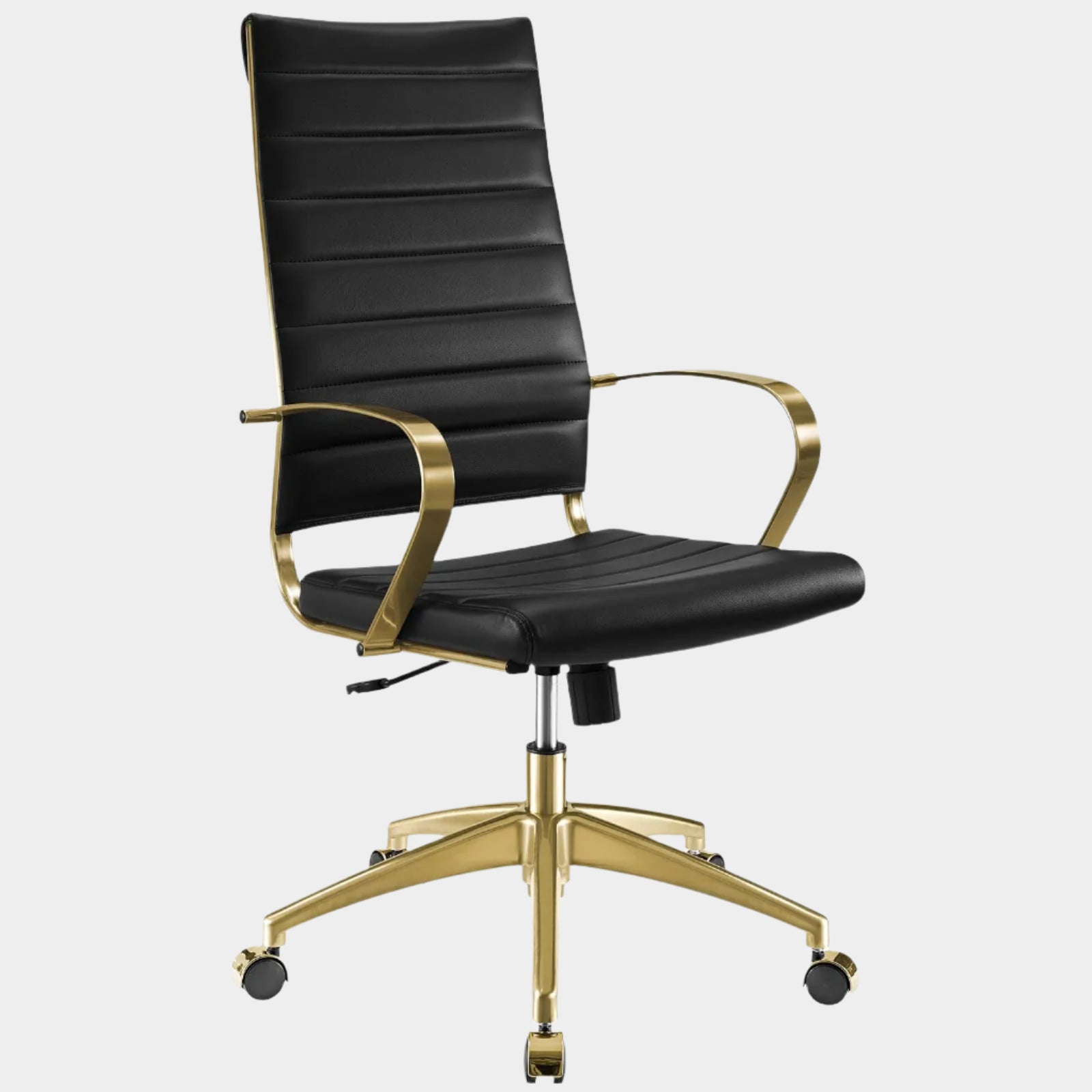 Jive Gold Stainless Steel Highback Office Chair