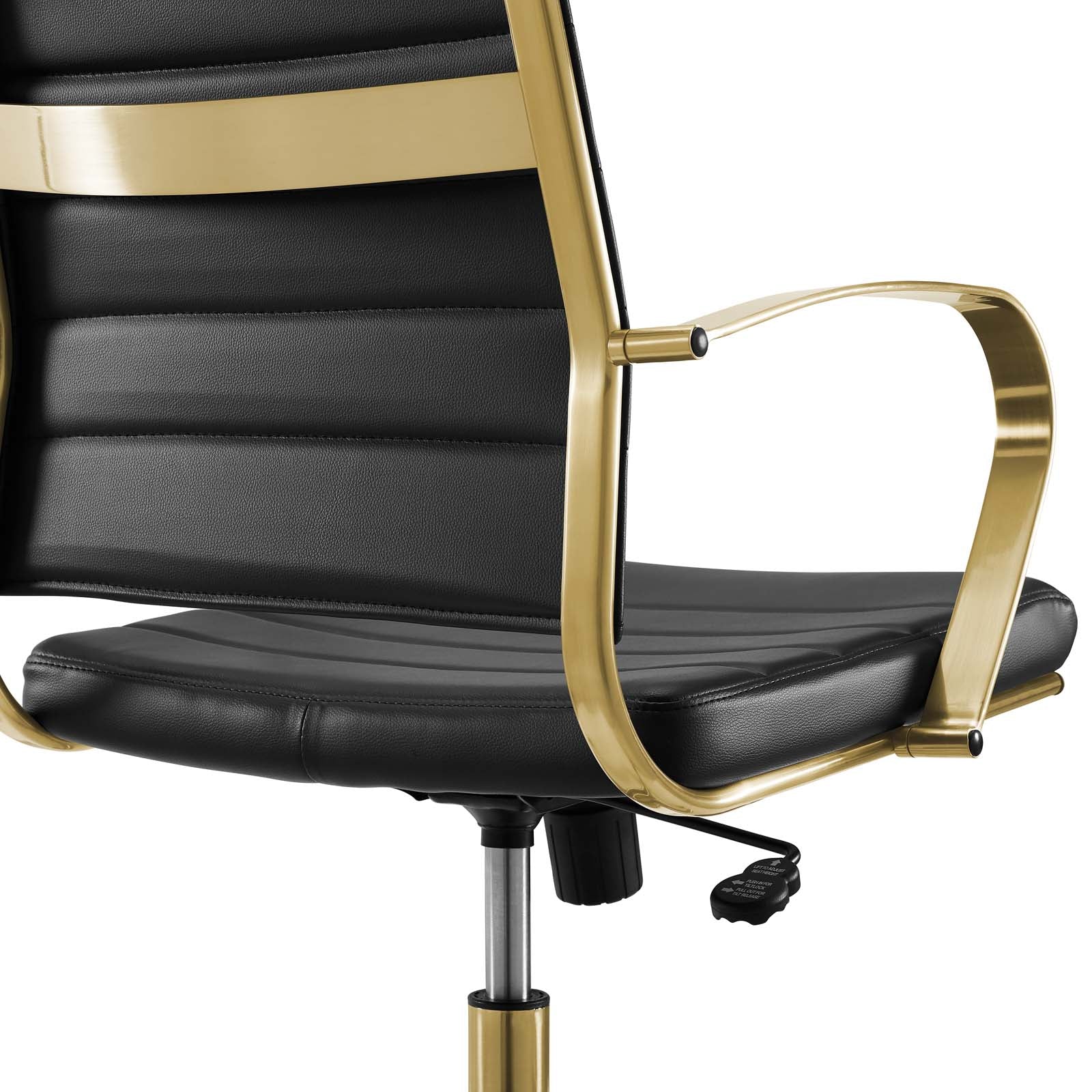 Jive Gold Stainless Steel Highback Office Chair