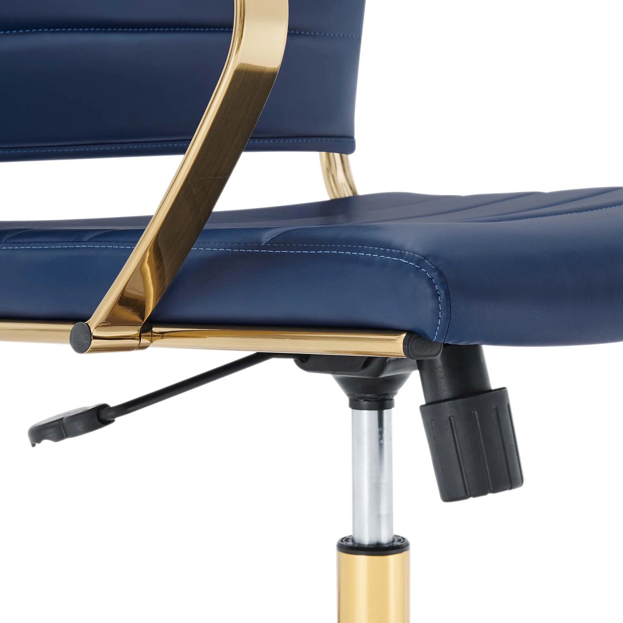 Jive Gold Stainless Steel Midback Office Chair