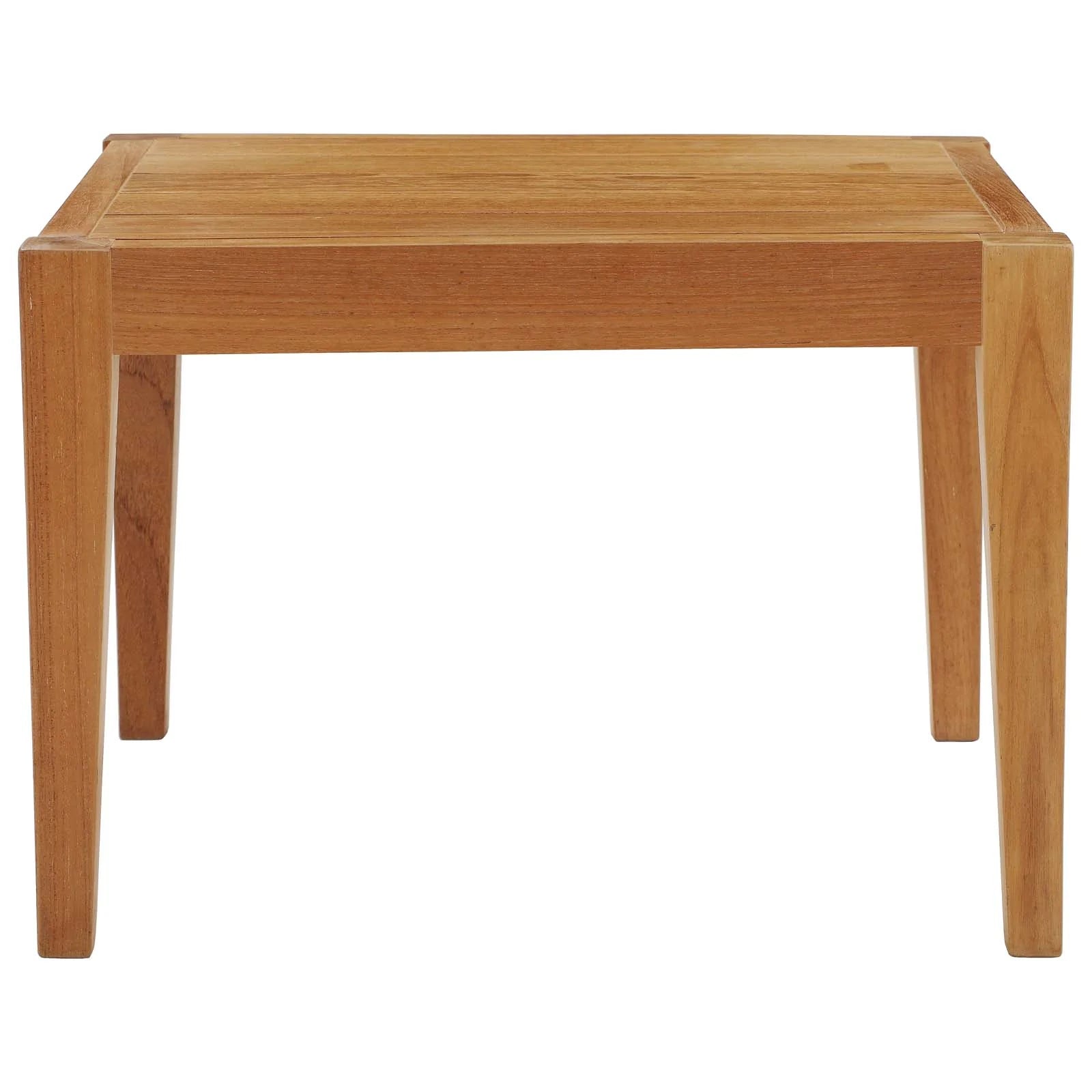 Northlake Outdoor Patio Premium Grade A Teak Wood Side Table in Natural