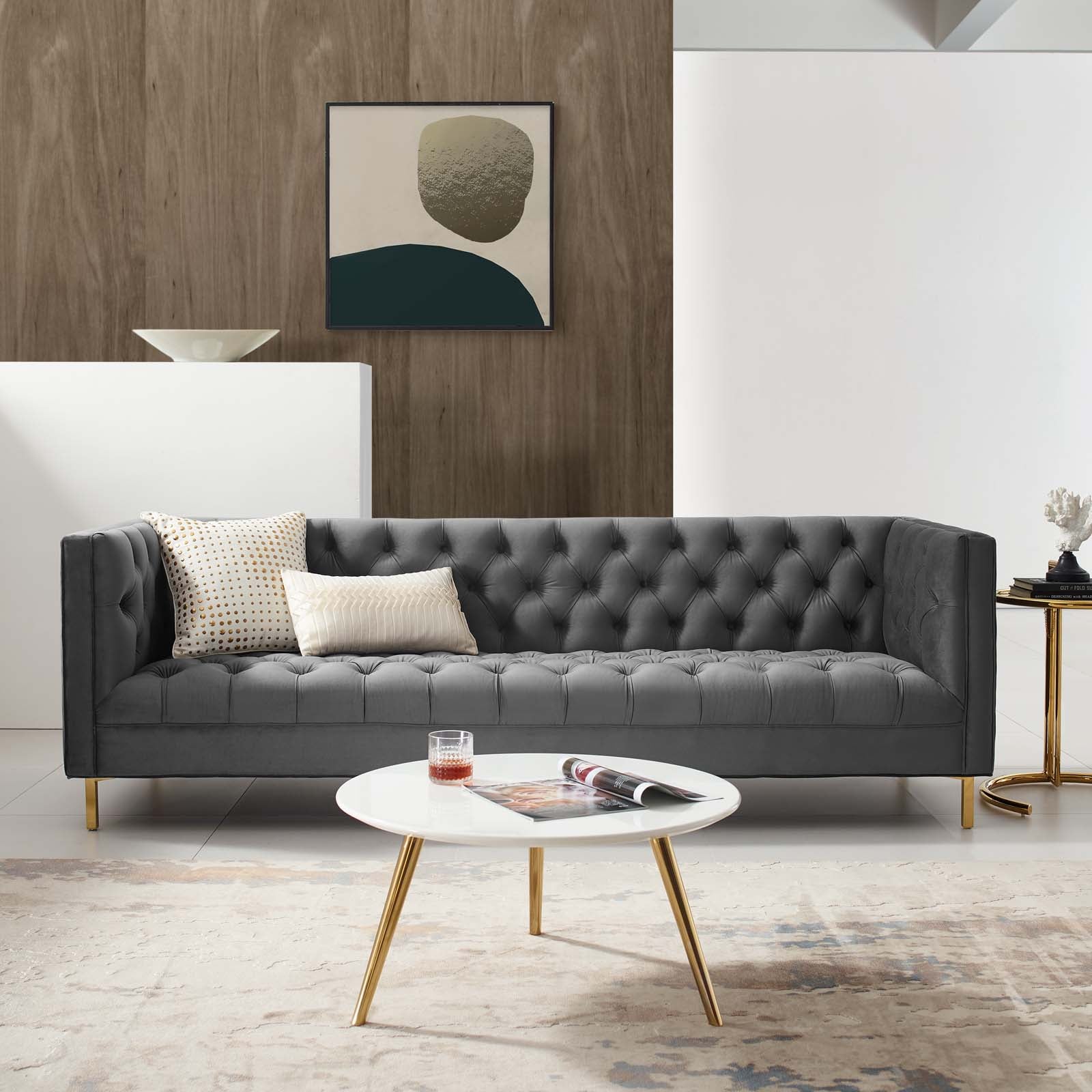 Diona Velvet Sofa