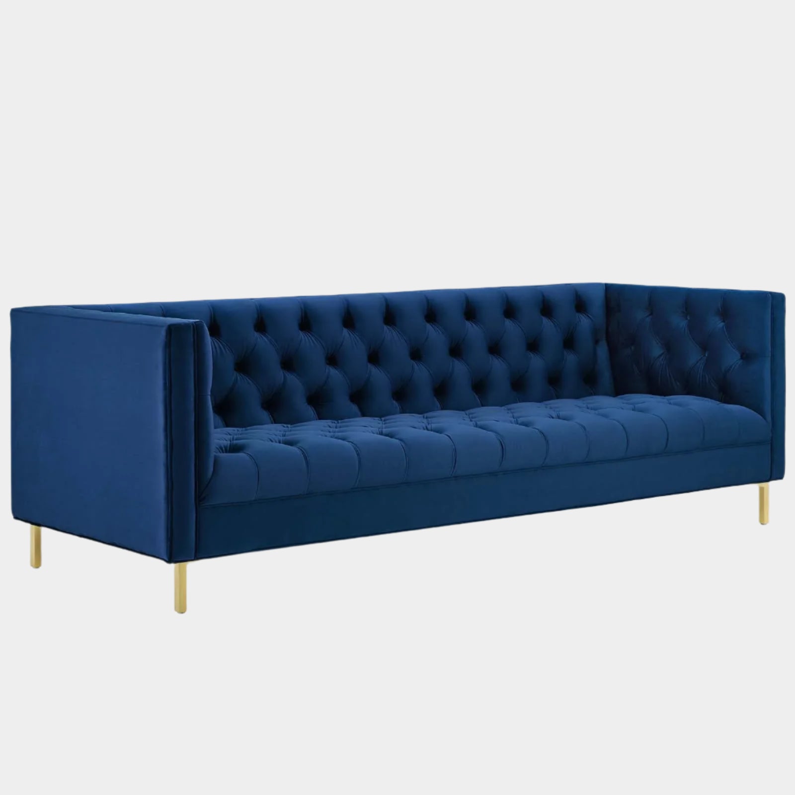 Delight Tufted Button Performance Velvet Sofa