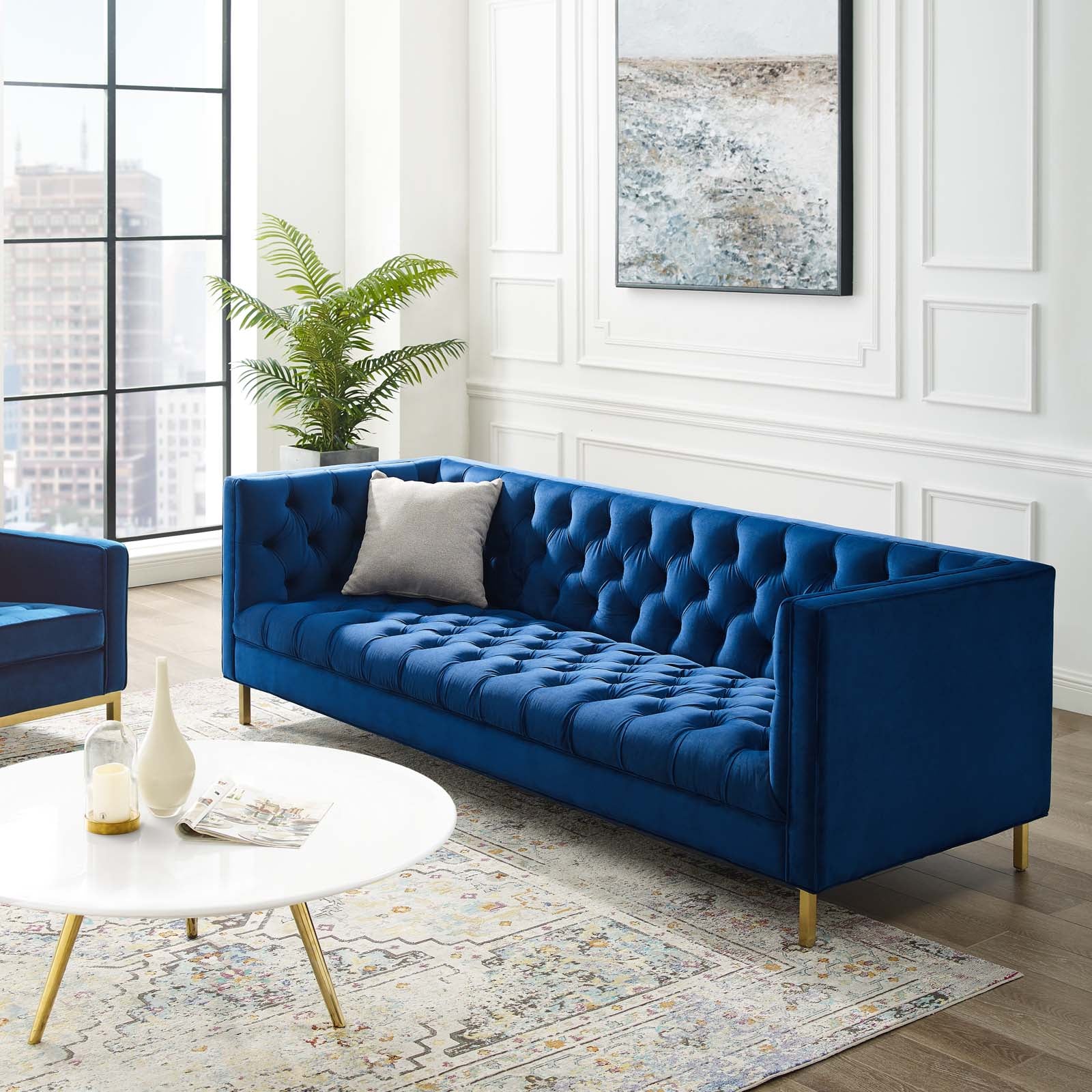 Diona Velvet Sofa