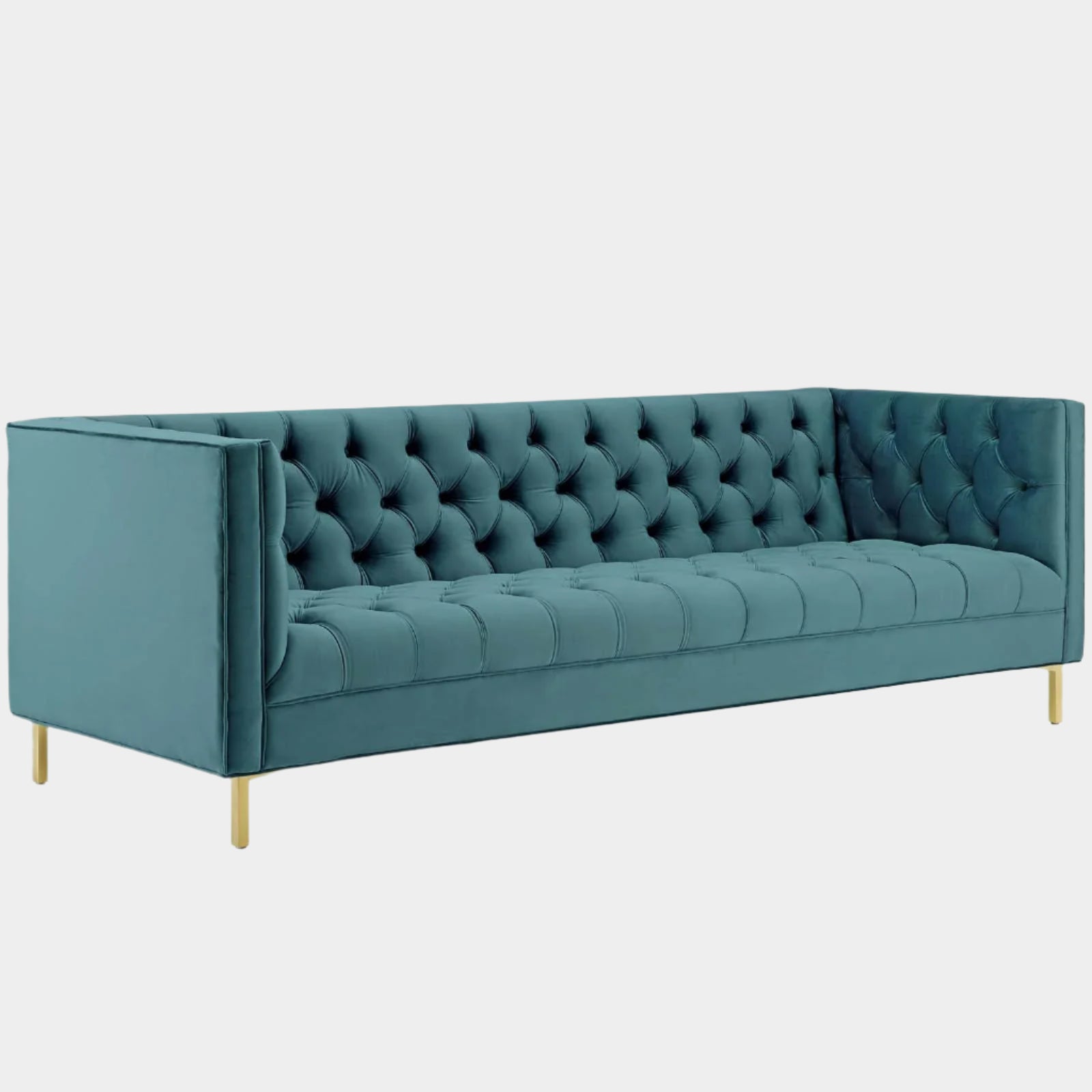 Delight Tufted Button Performance Velvet Sofa