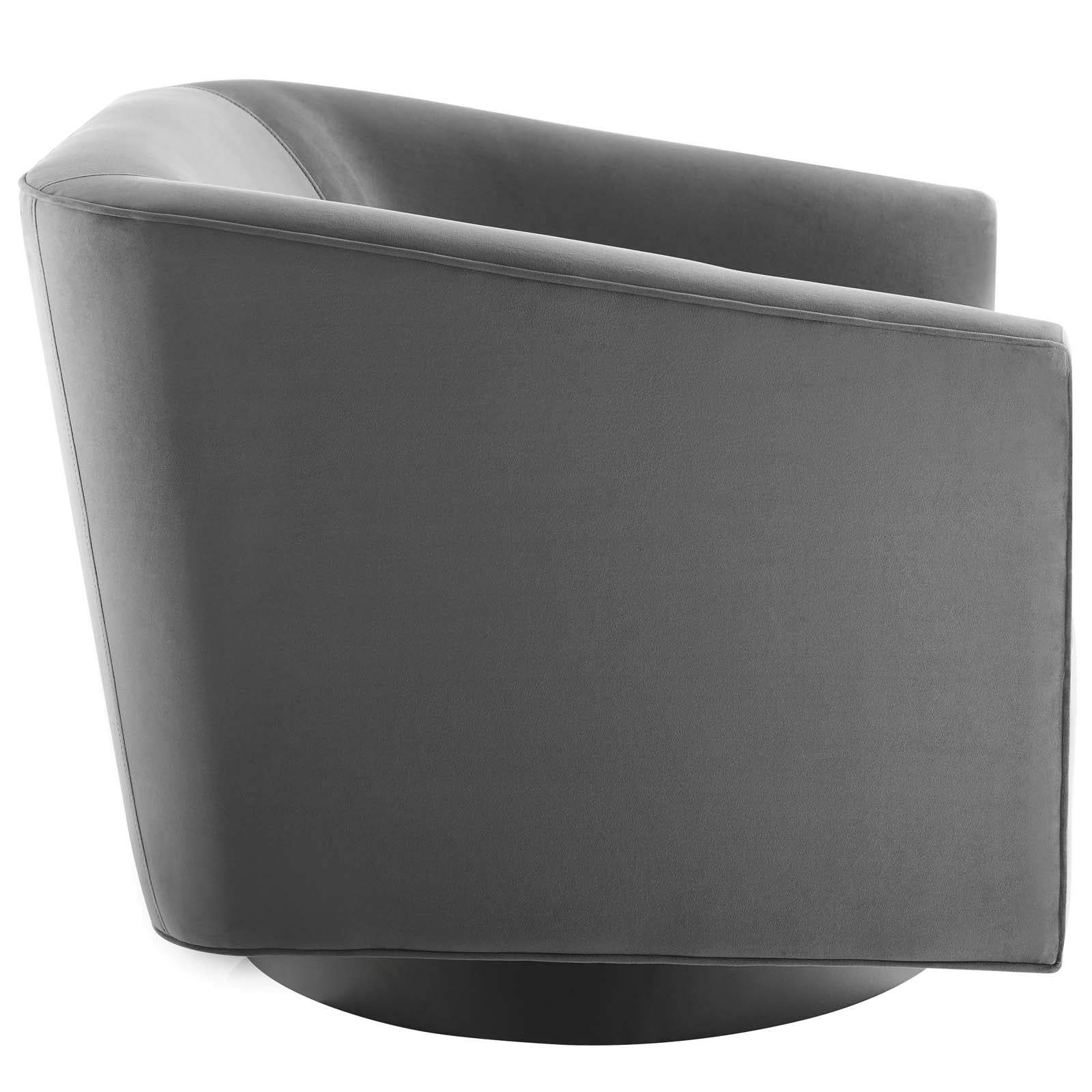 Fauteuil pivotant en velours Twist Accent Lounge Performance 