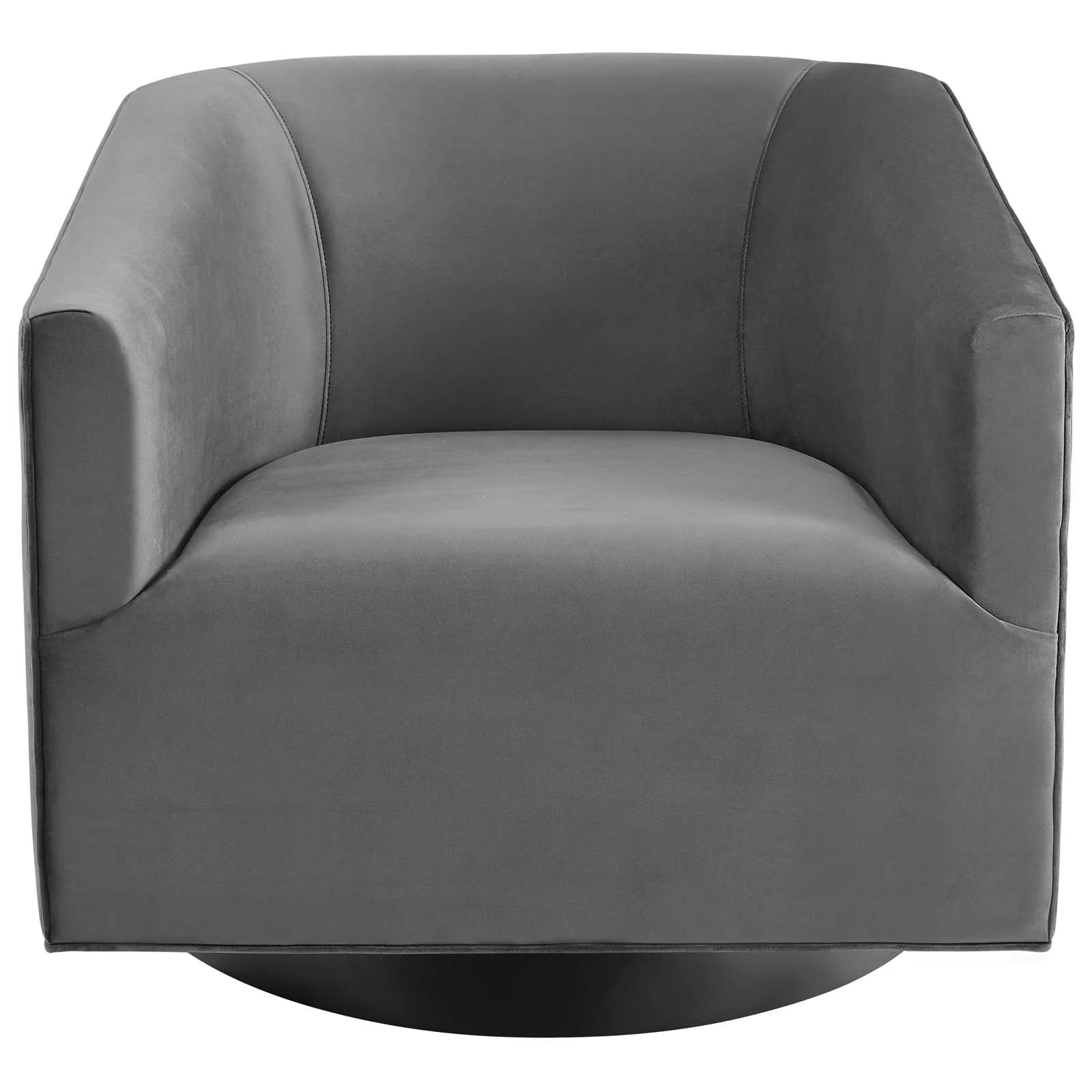 Fauteuil pivotant en velours Twist Accent Lounge Performance 