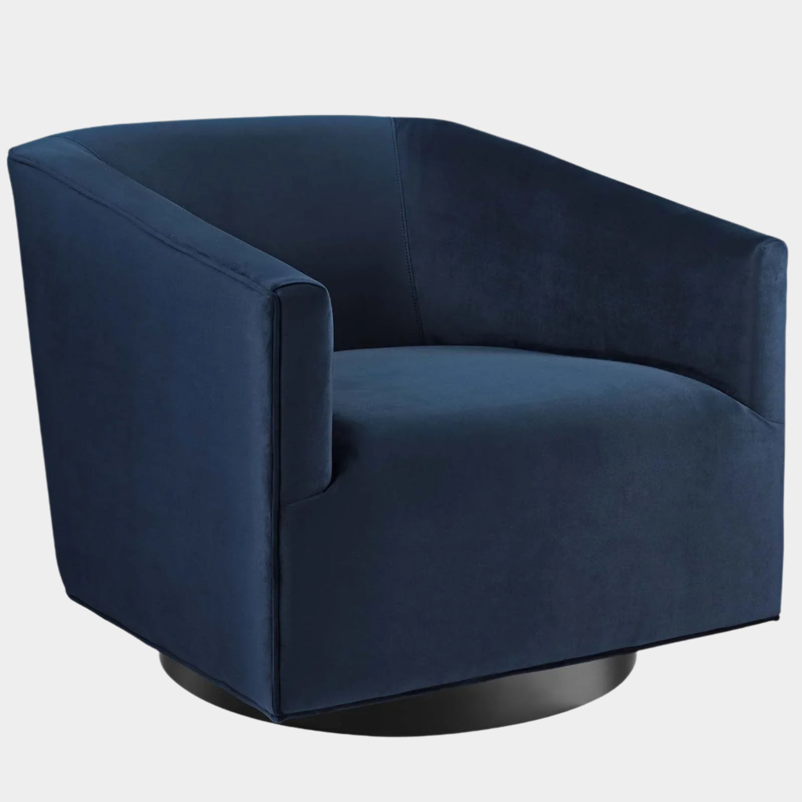 Fauteuil pivotant en velours Twist Accent Lounge Performance 