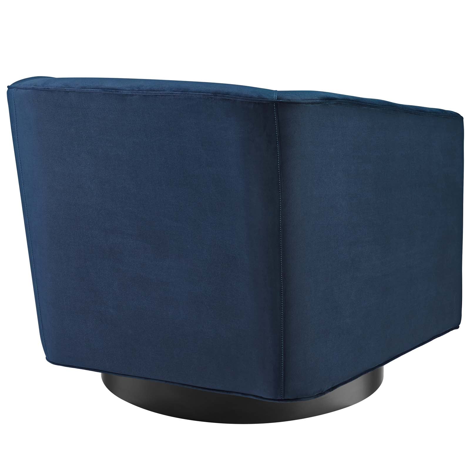 Fauteuil pivotant en velours Twist Accent Lounge Performance 