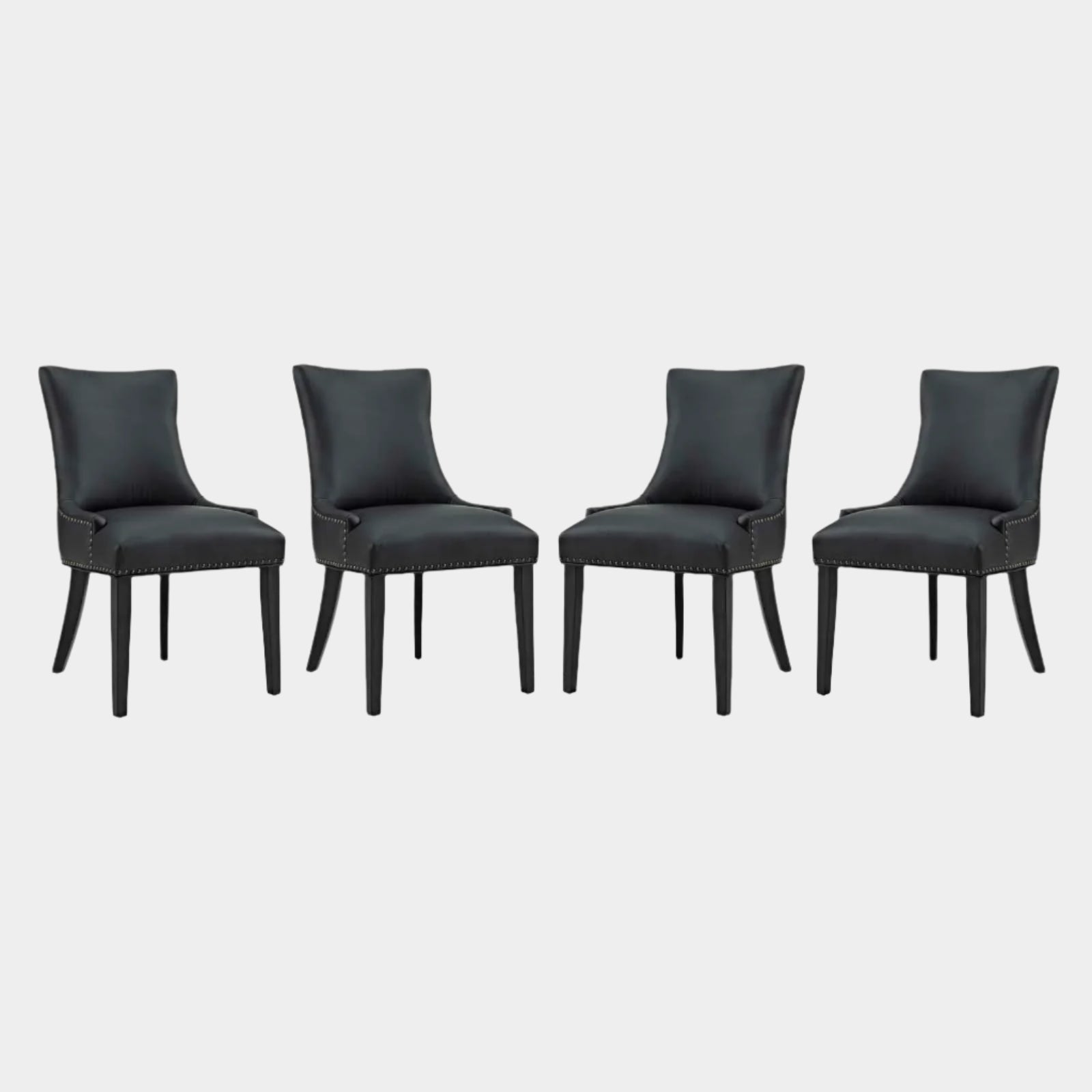 Marquis Dining Chair Faux Leather Set of 4