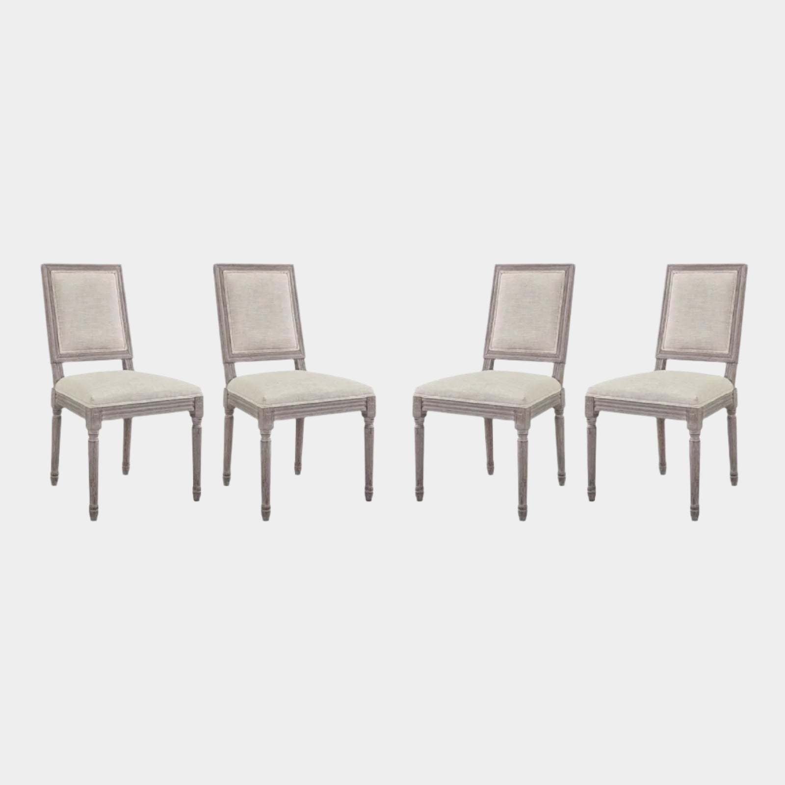 Court Dining Side Chair Upholstered Fabric Set of 4