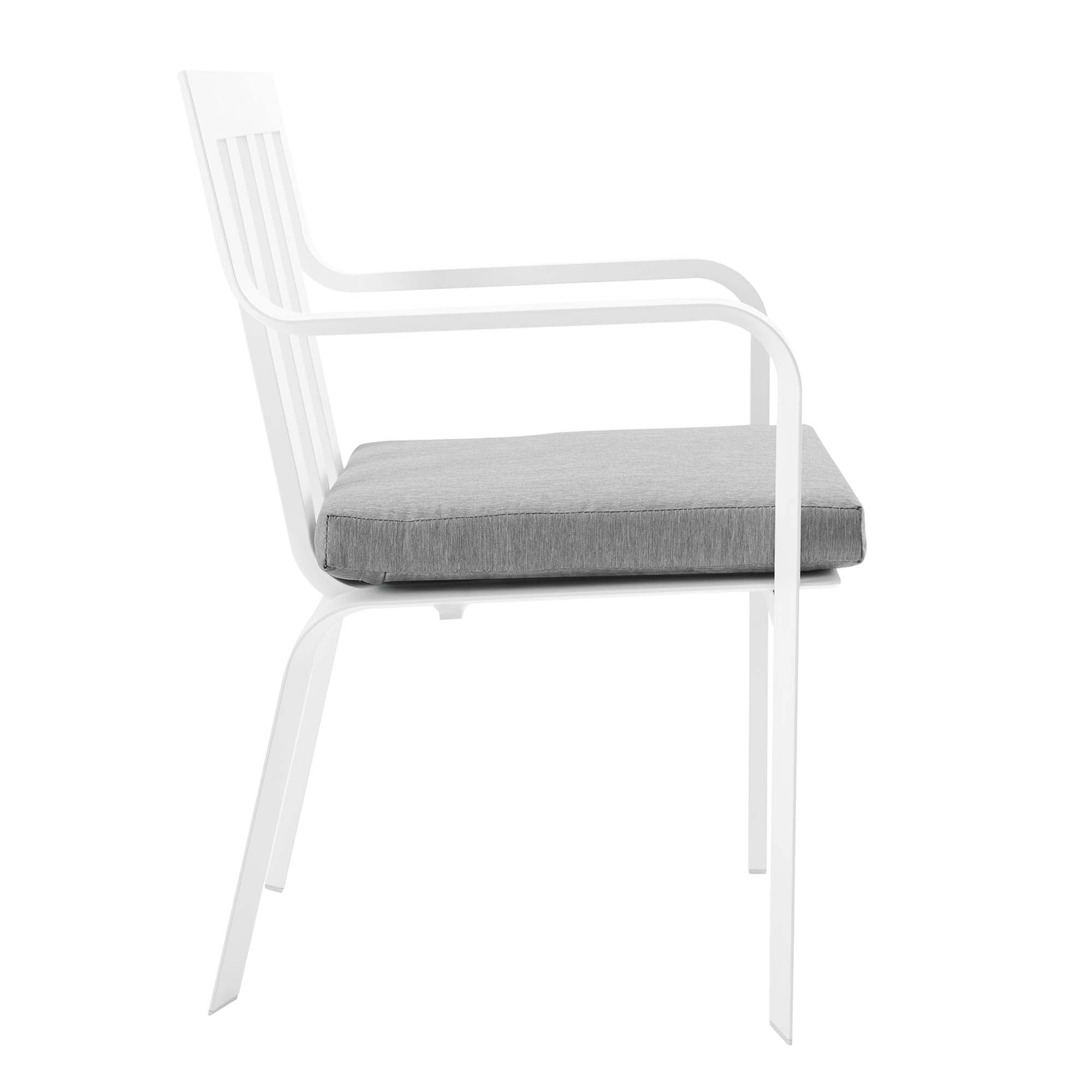 Baxley Stackable Outdoor Patio Aluminum Dining Armchair