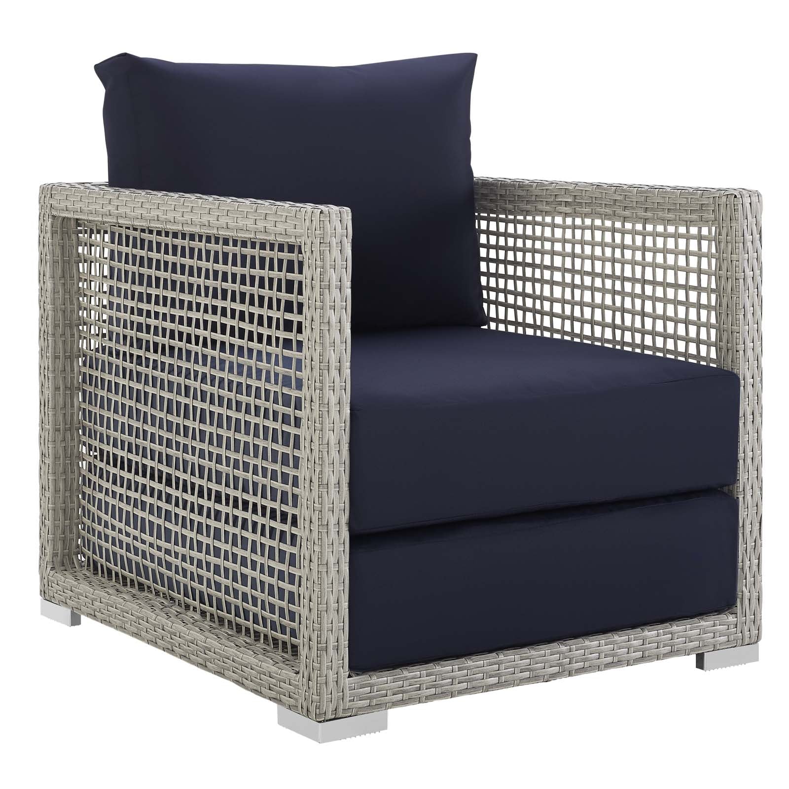 Aura 3 Piece Outdoor Patio Wicker Rattan Set