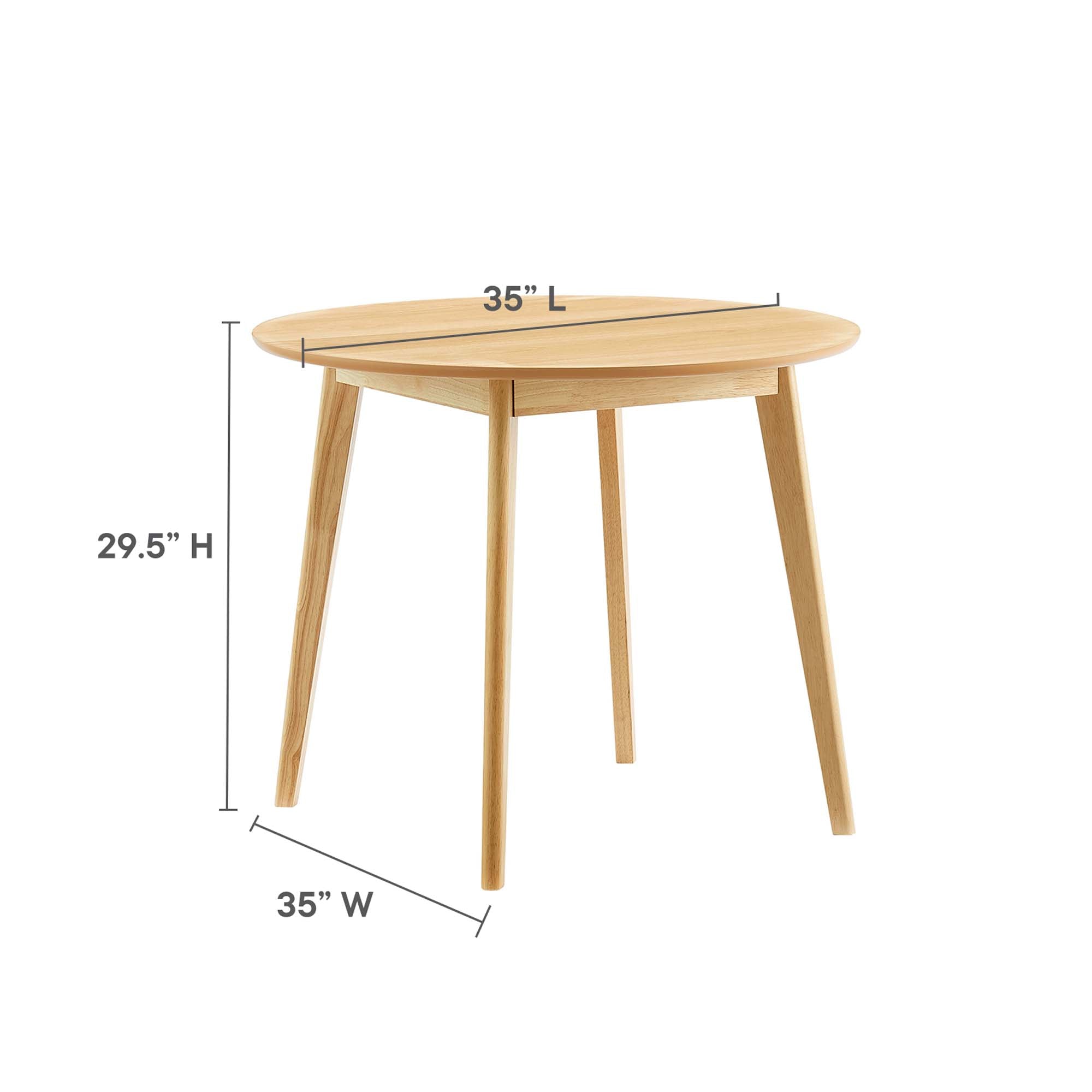 Vision 35" Round Dining Table in Oak