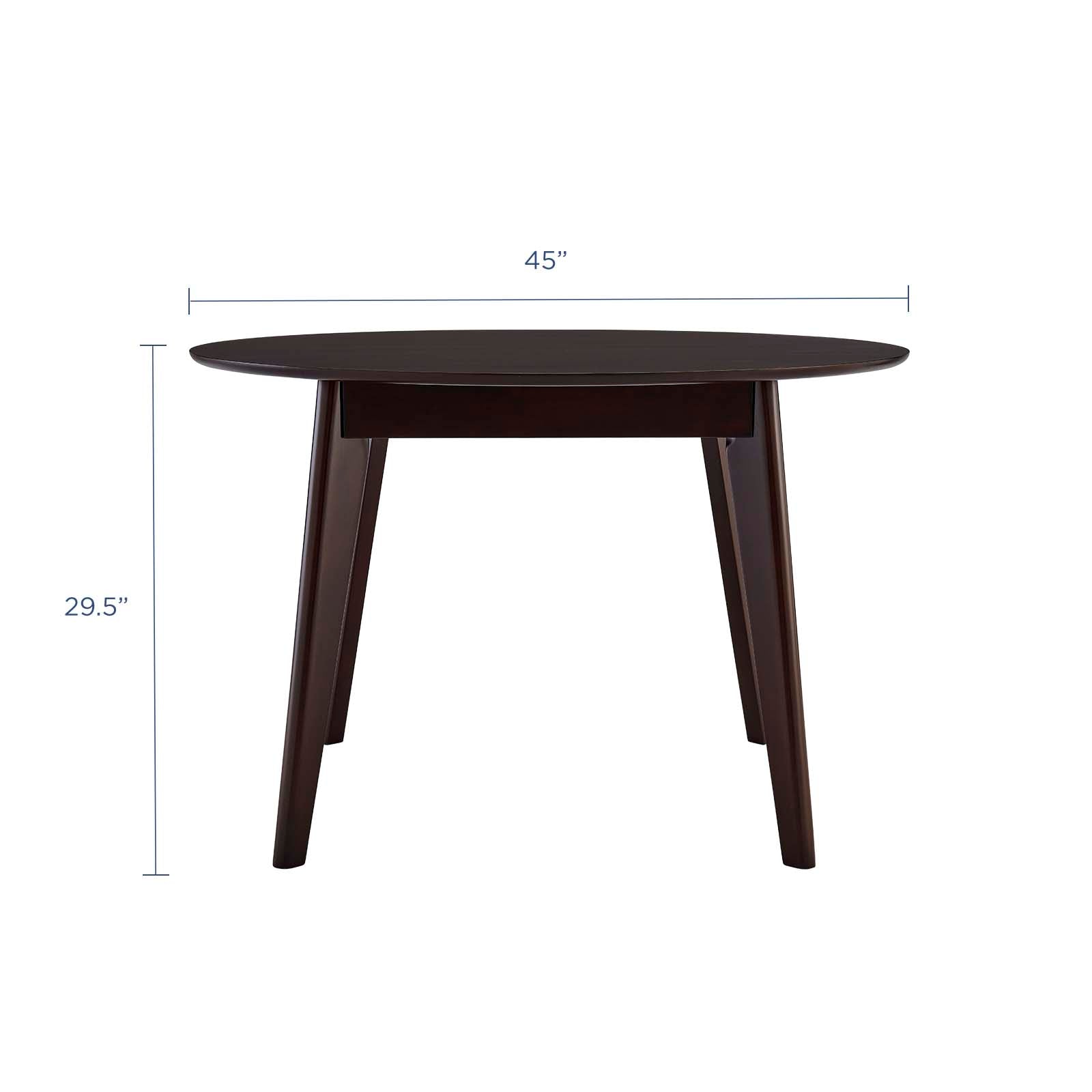 Vision 45" Round Dining Table in Cappuccino