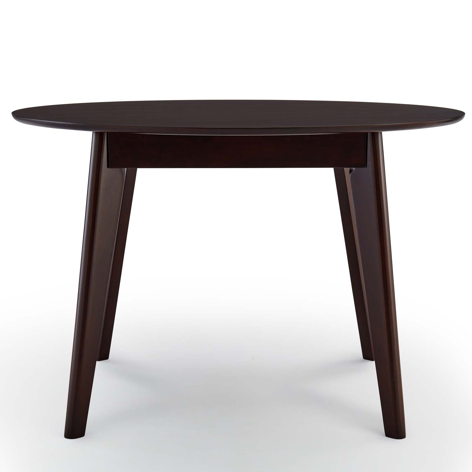 Vision 45" Round Dining Table in Cappuccino