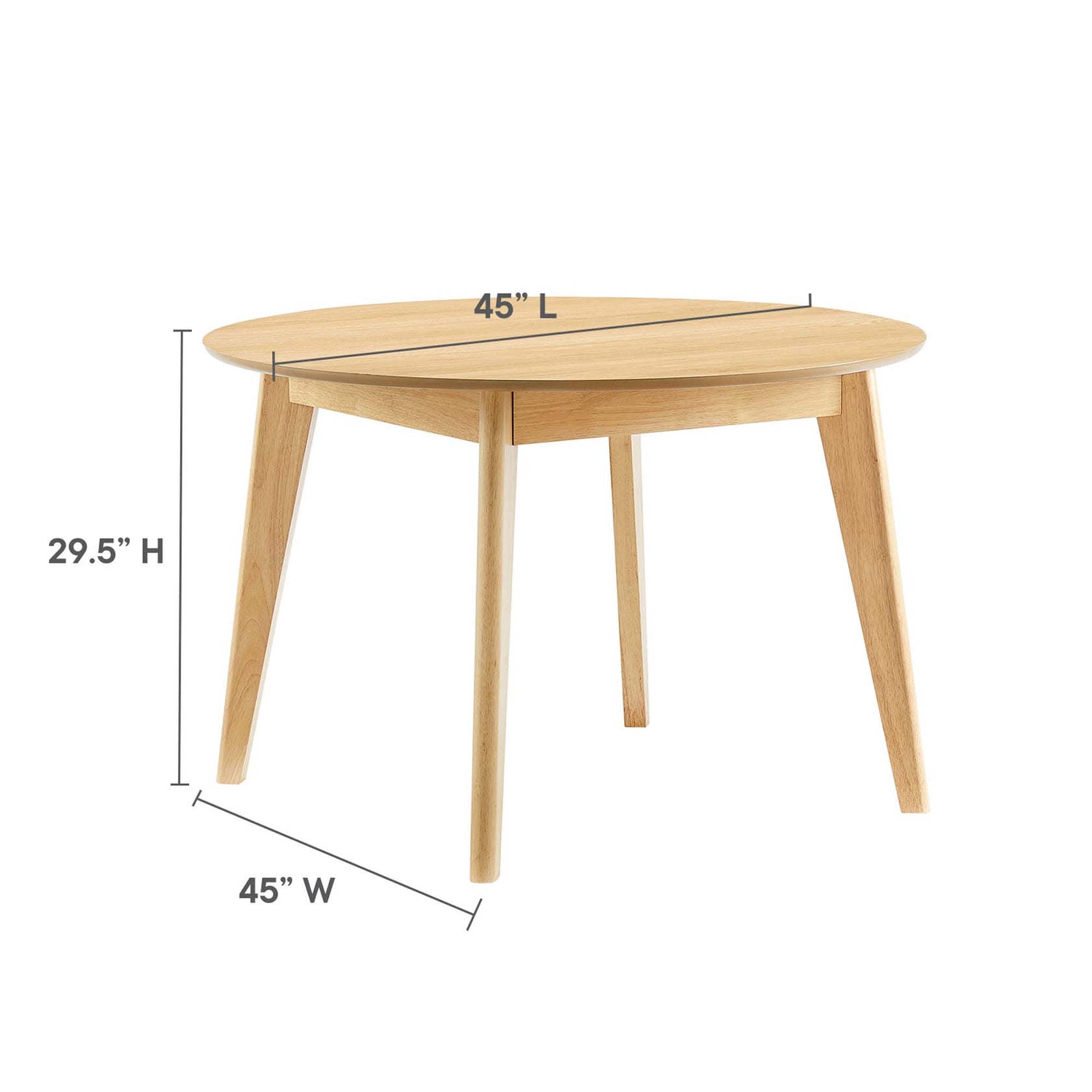 Vision 45" Round Dining Table in Cappuccino