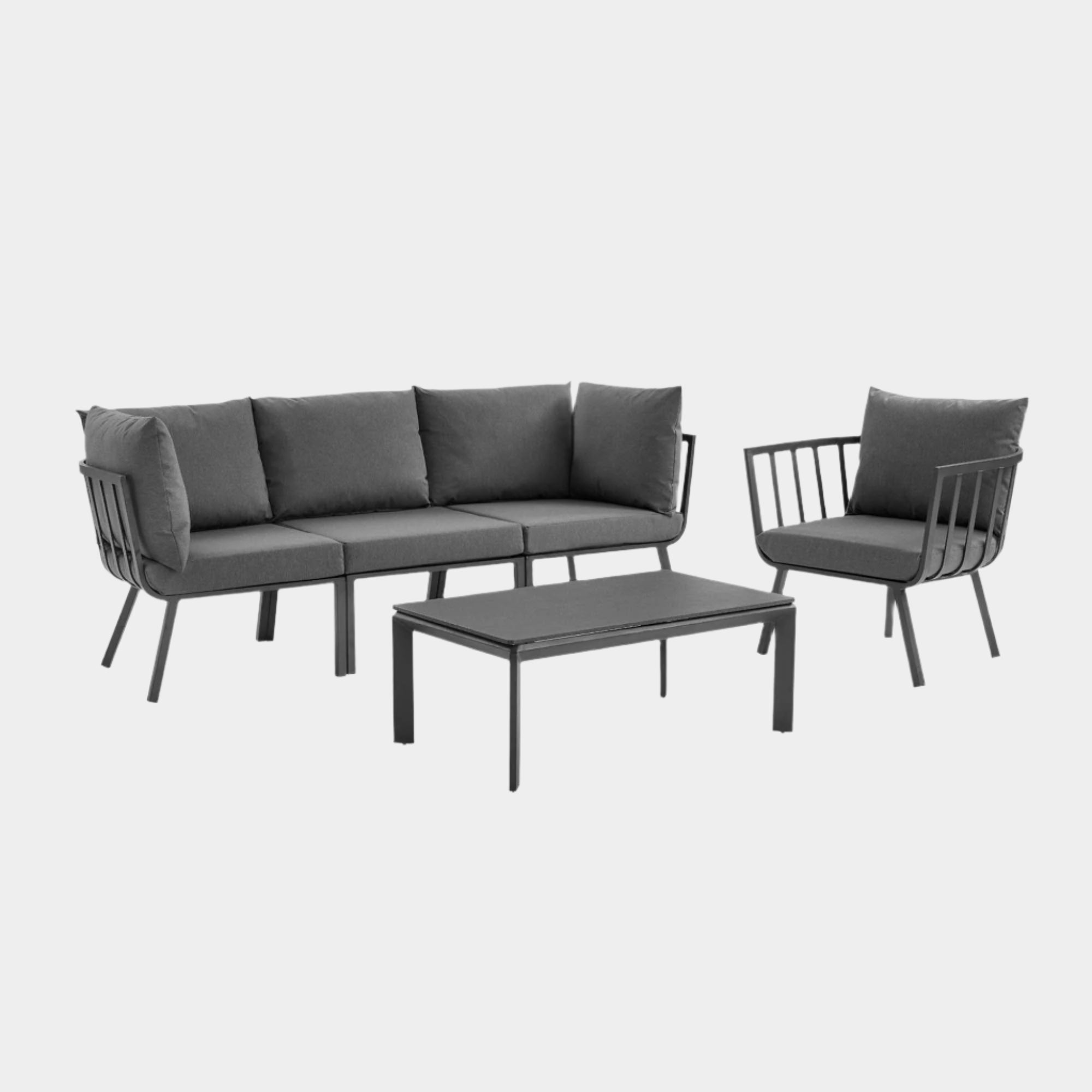 Riverside 5 Piece Outdoor Patio Aluminum Set