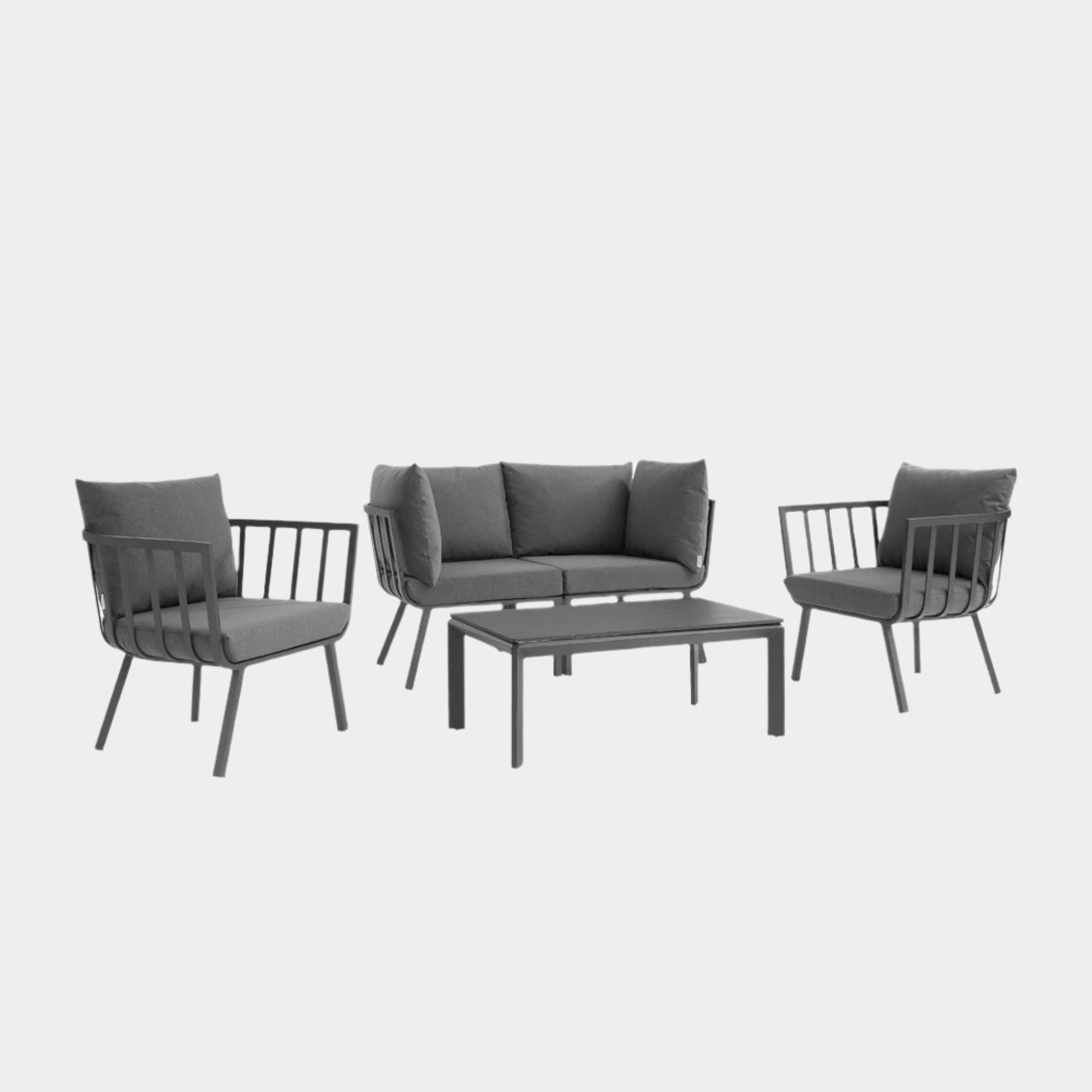 Riverside 5 Piece Outdoor Patio Aluminum Set