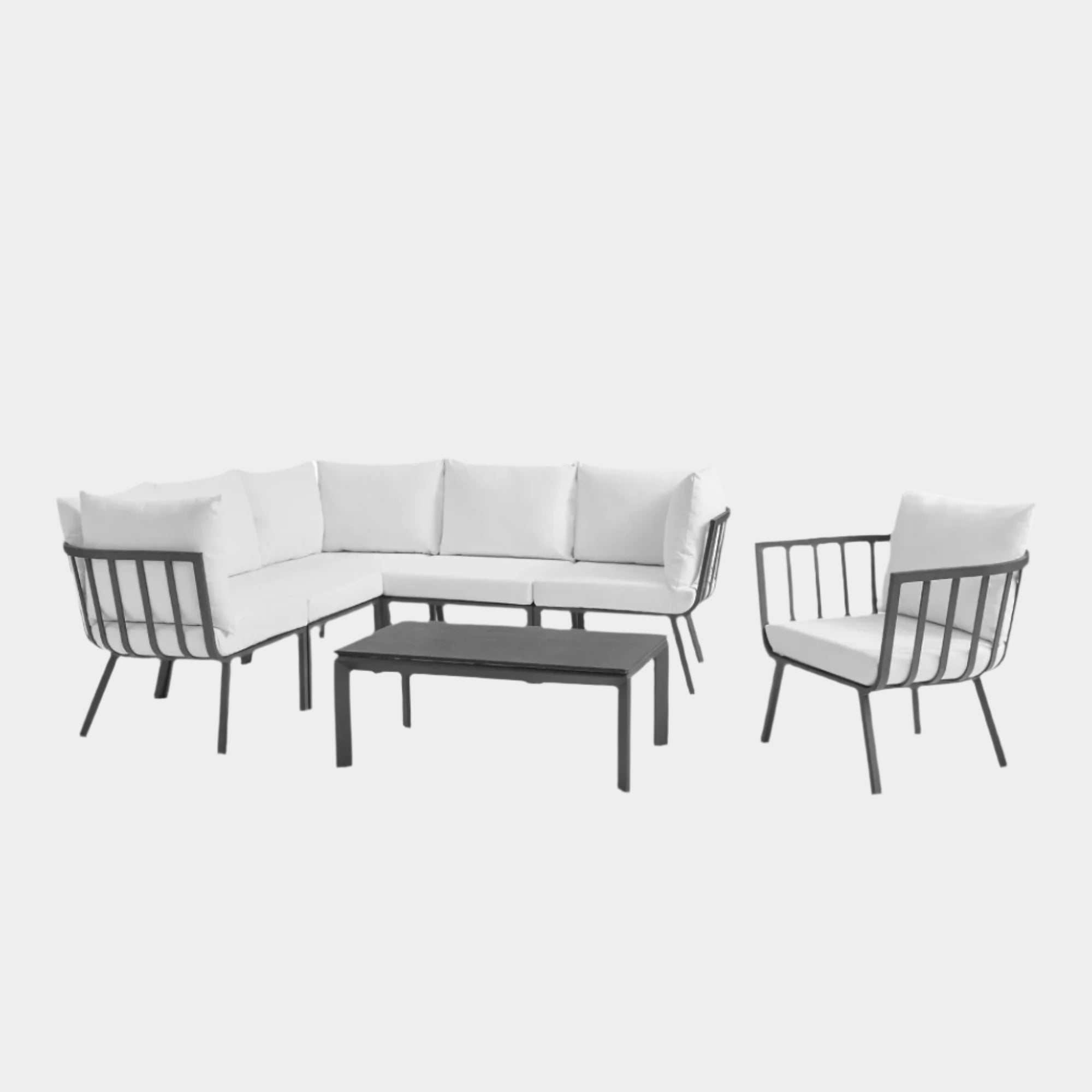 Riverside 7 Piece Outdoor Patio Aluminum Set