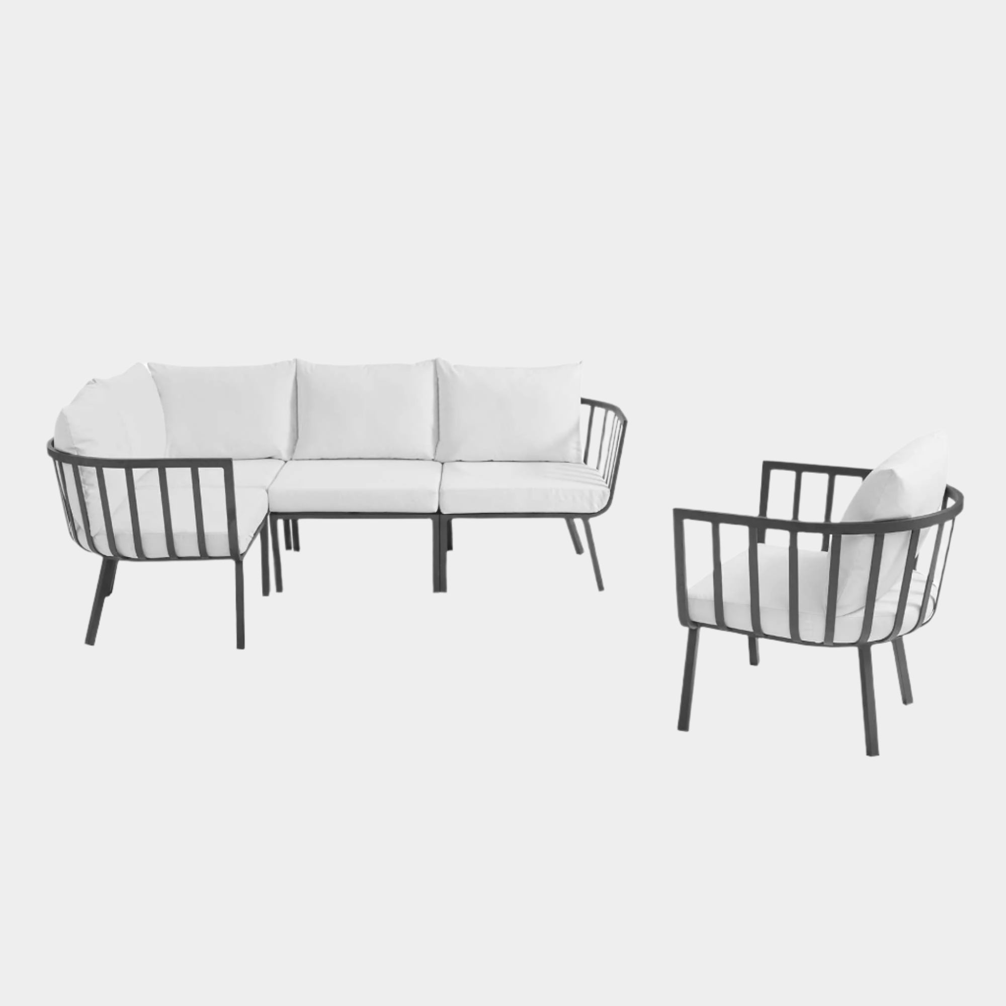 Riverside 5 Piece Outdoor Patio Aluminum Set