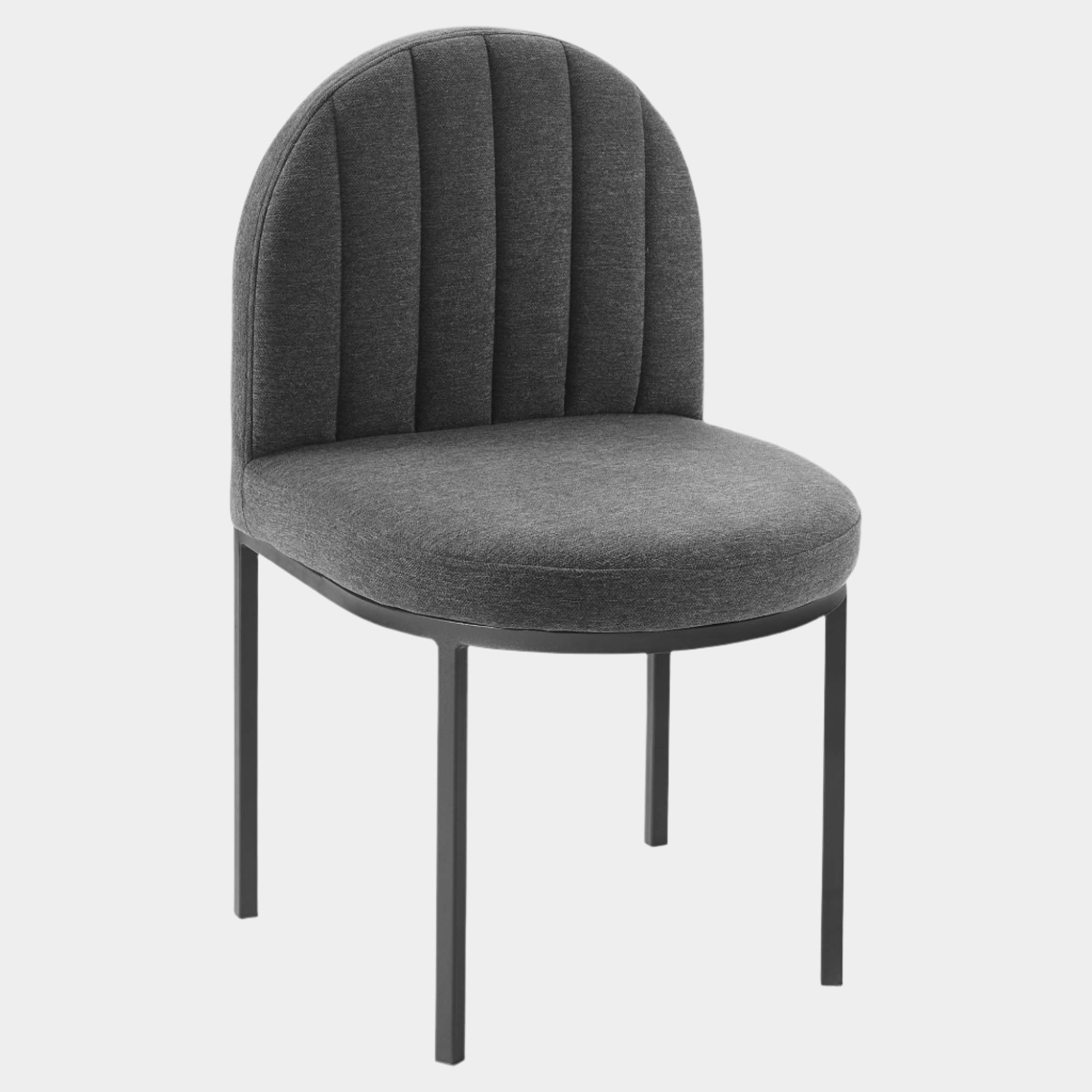 Isla Channel Tufted Upholstered Fabric Dining Side Chair