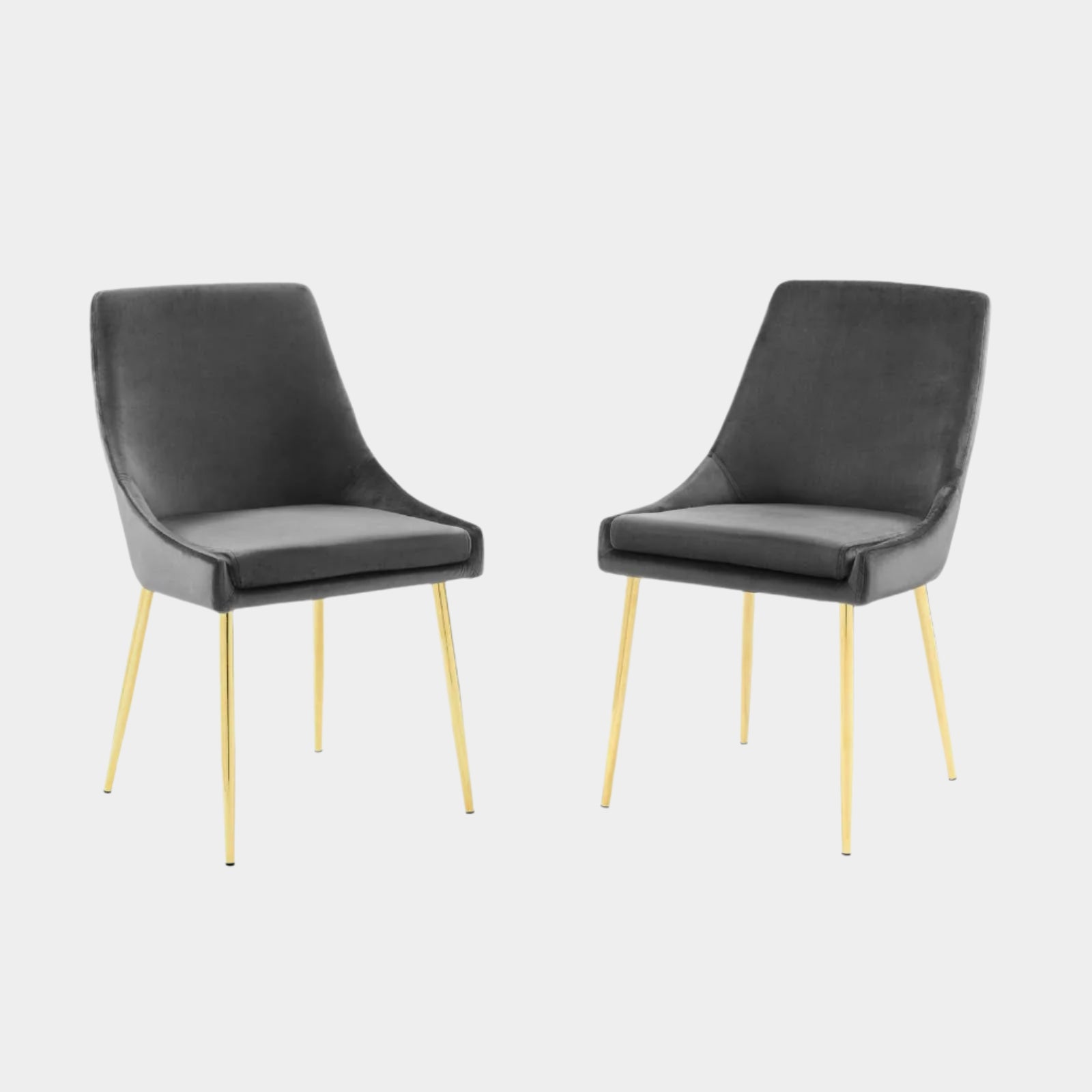 Viscount Performance Velvet Dining Chairs - Set of 2