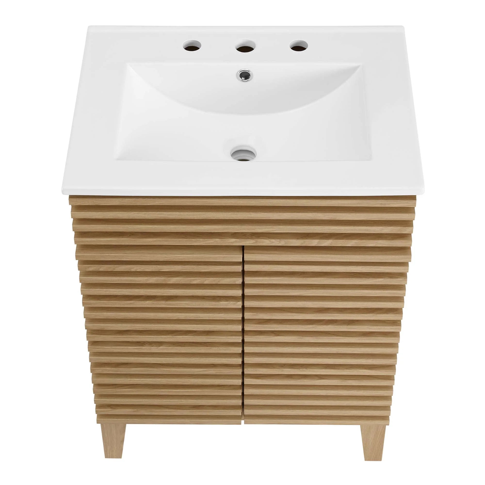 Render Bathroom Vanities with White Basin Included