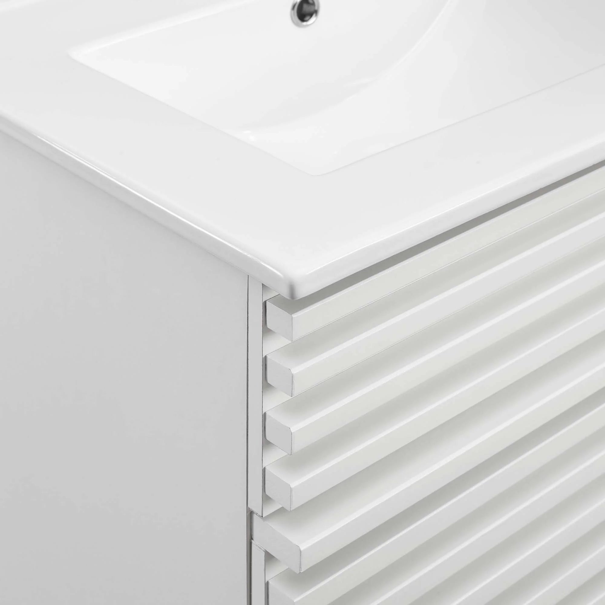 Render Bathroom Vanities with White Basin Included