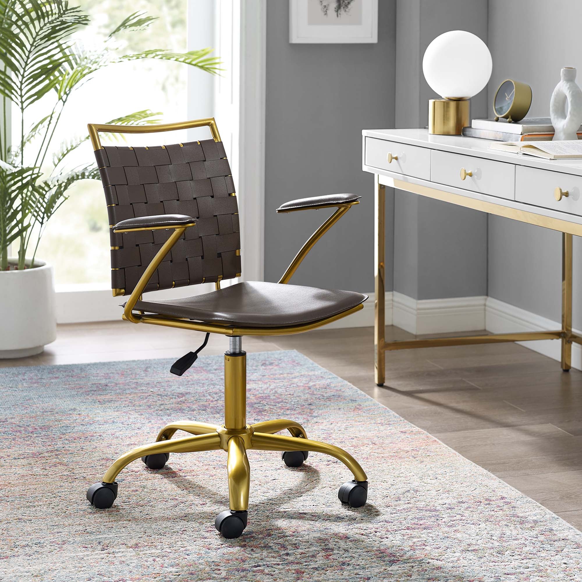 Chaise de bureau en similicuir Fuse