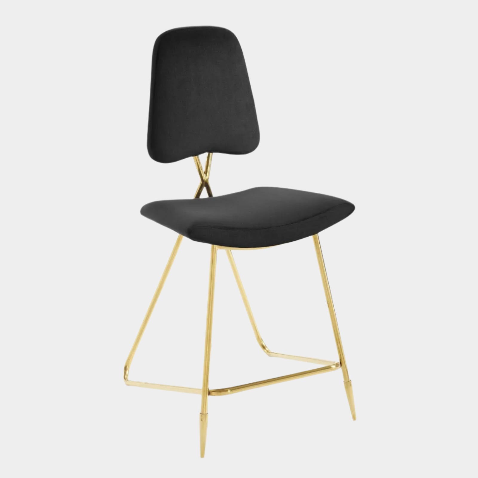 Ponder Performance Velvet Counter Stool