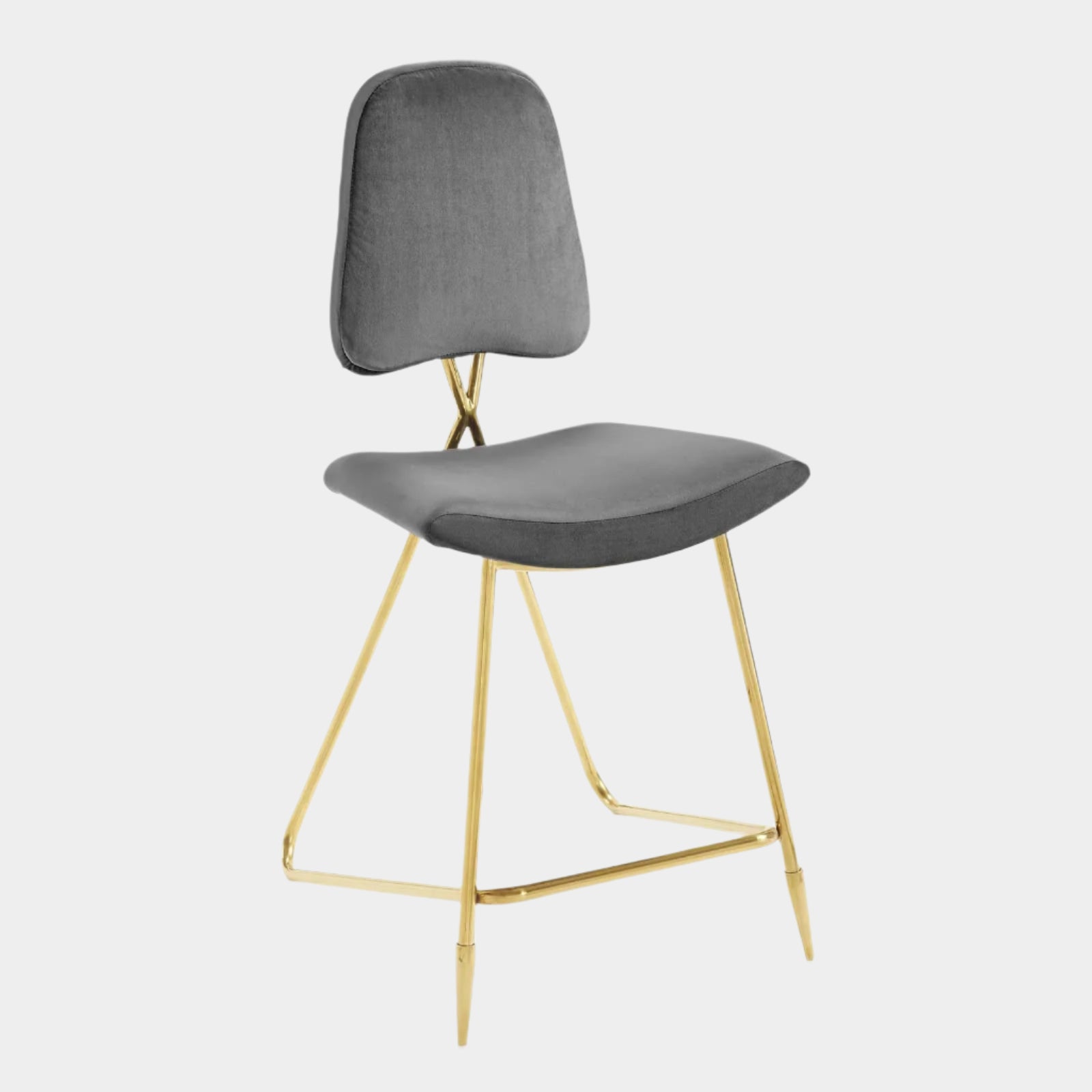 Ponder Performance Velvet Counter Stool