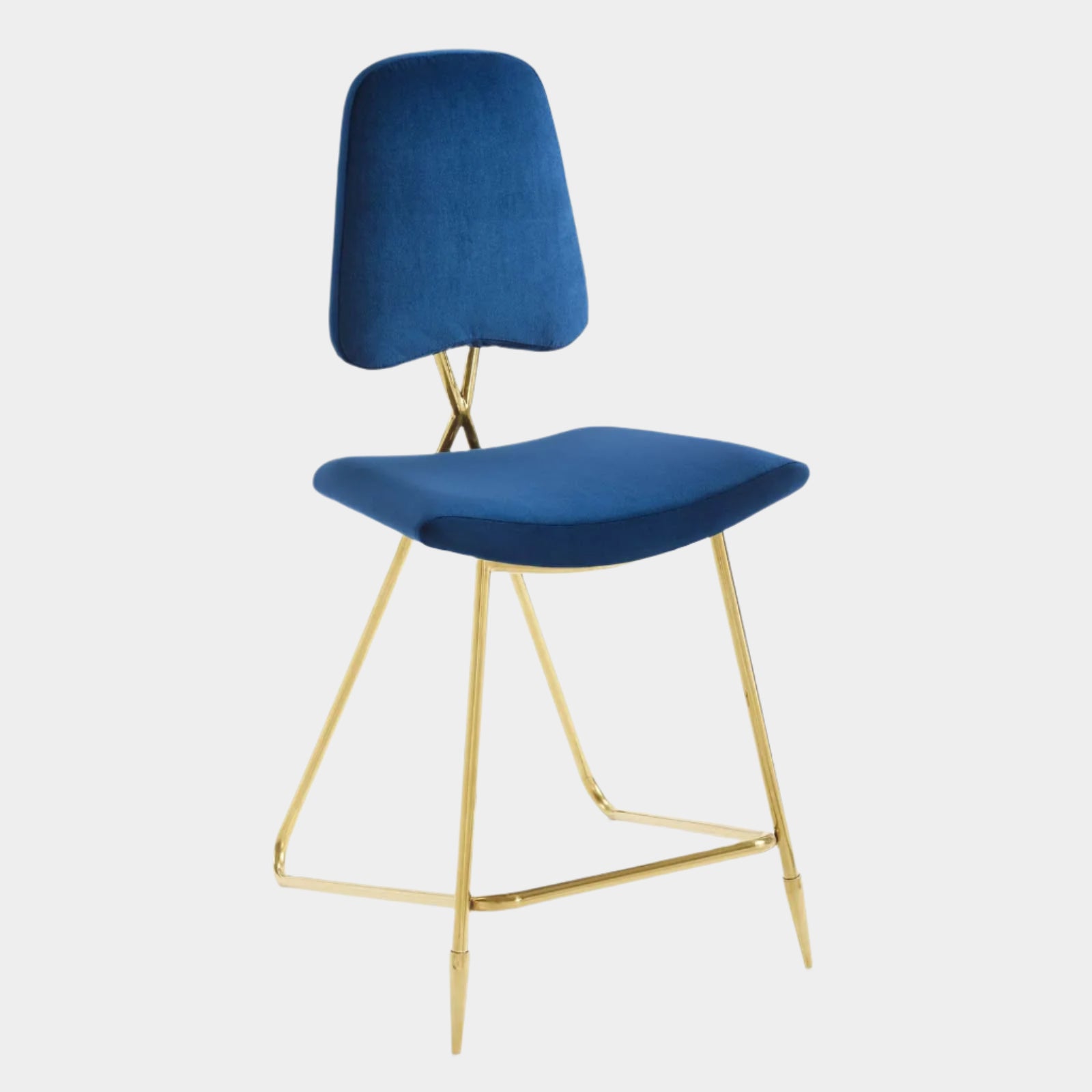 Ponder Performance Velvet Counter Stool