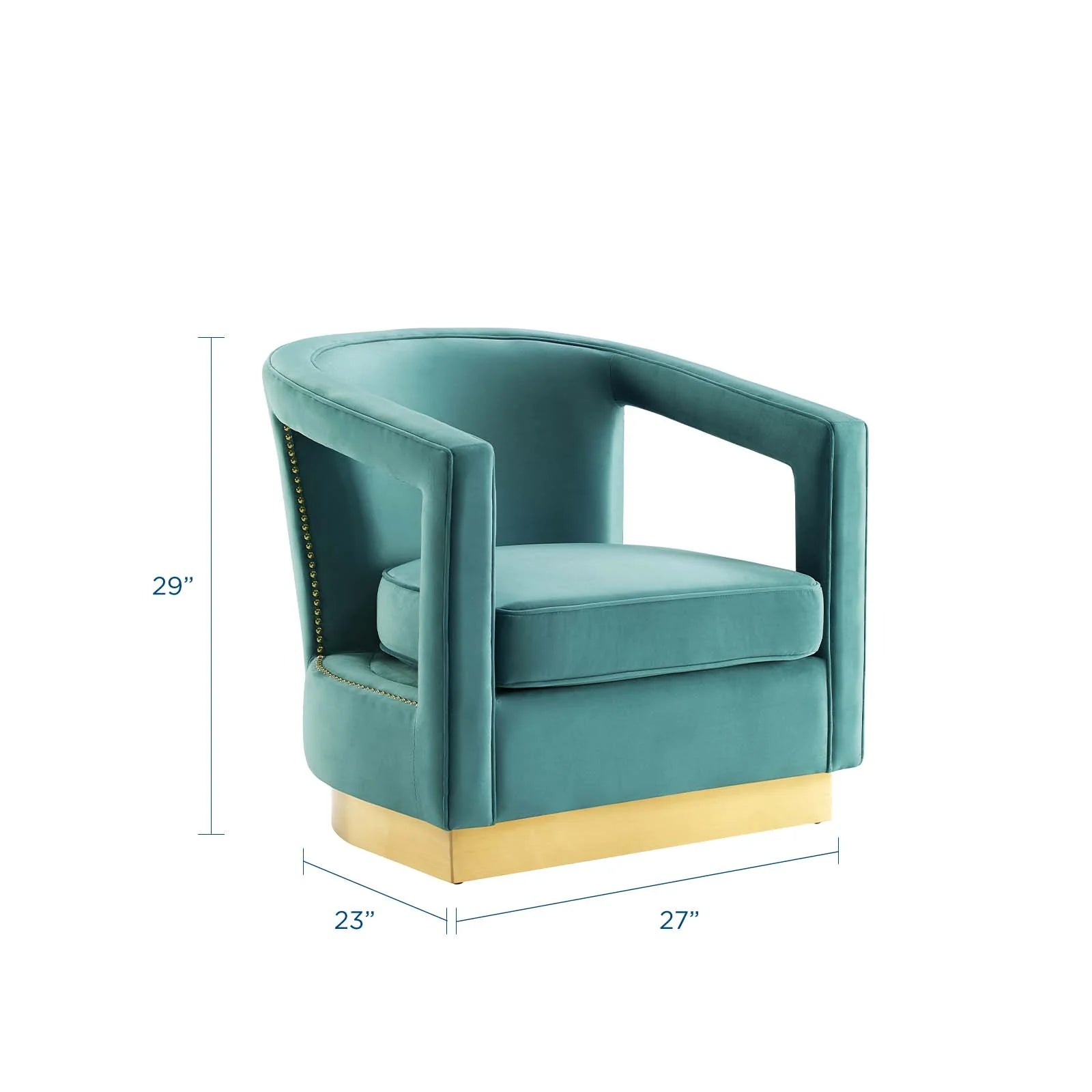 Fauteuil en velours Frolick Performance