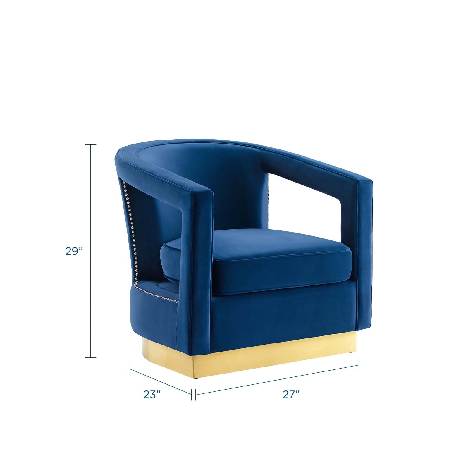 Fauteuil en velours Frolick Performance