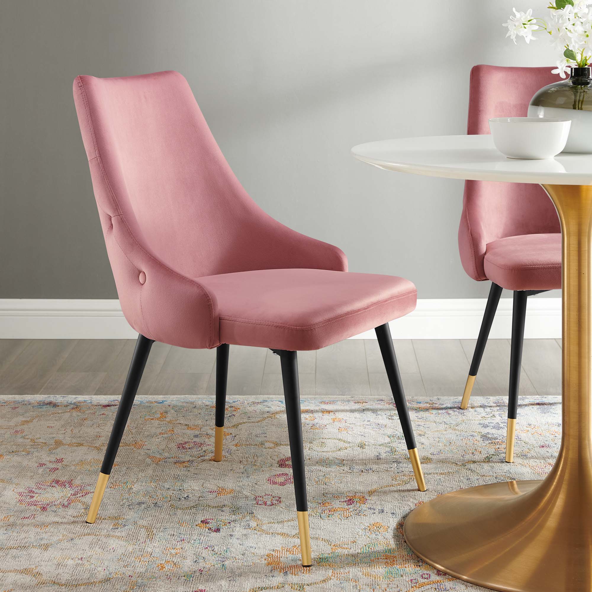 Adorn Tufted Performance Velvet Dining Side Chair