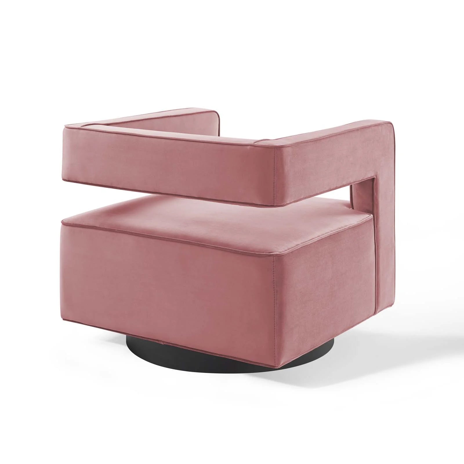 Booth Performance Velvet Performance Velvet Swivel Armchair