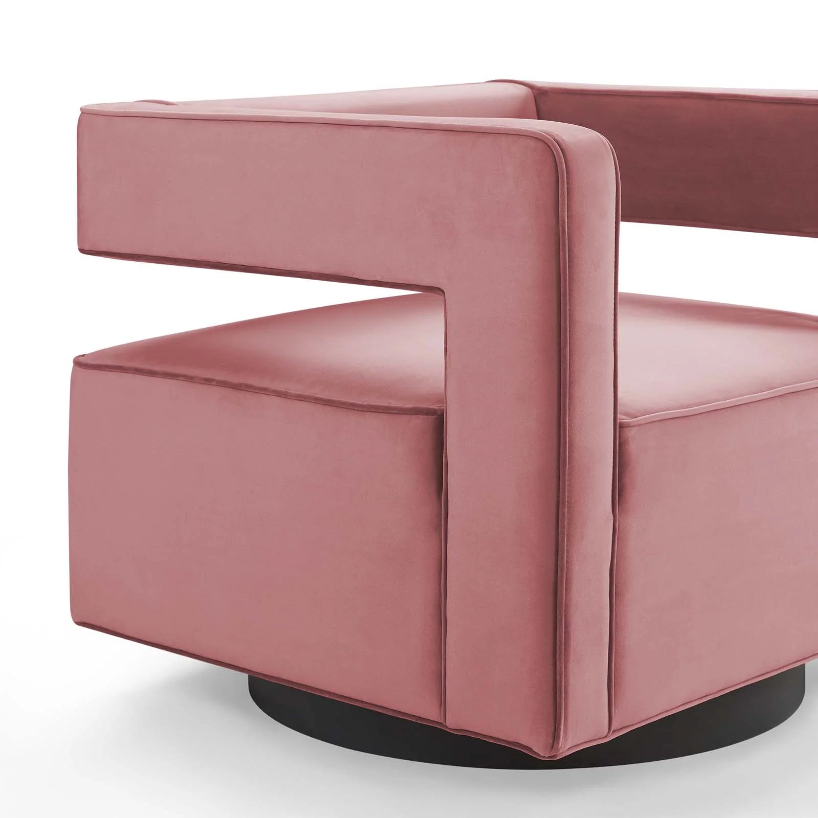 Booth Performance Velvet Performance Velvet Swivel Armchair