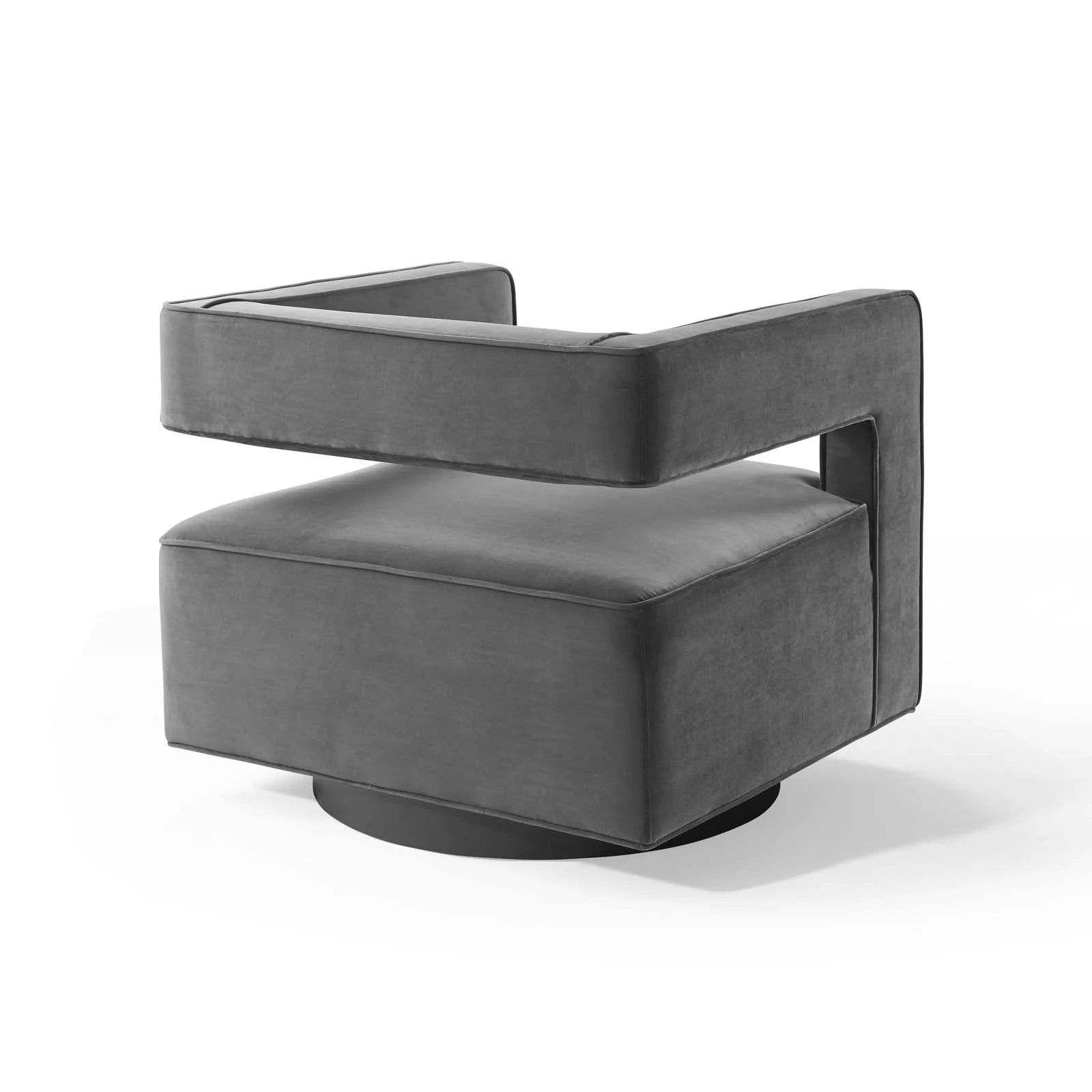 Booth Performance Velvet Performance Velvet Swivel Armchair