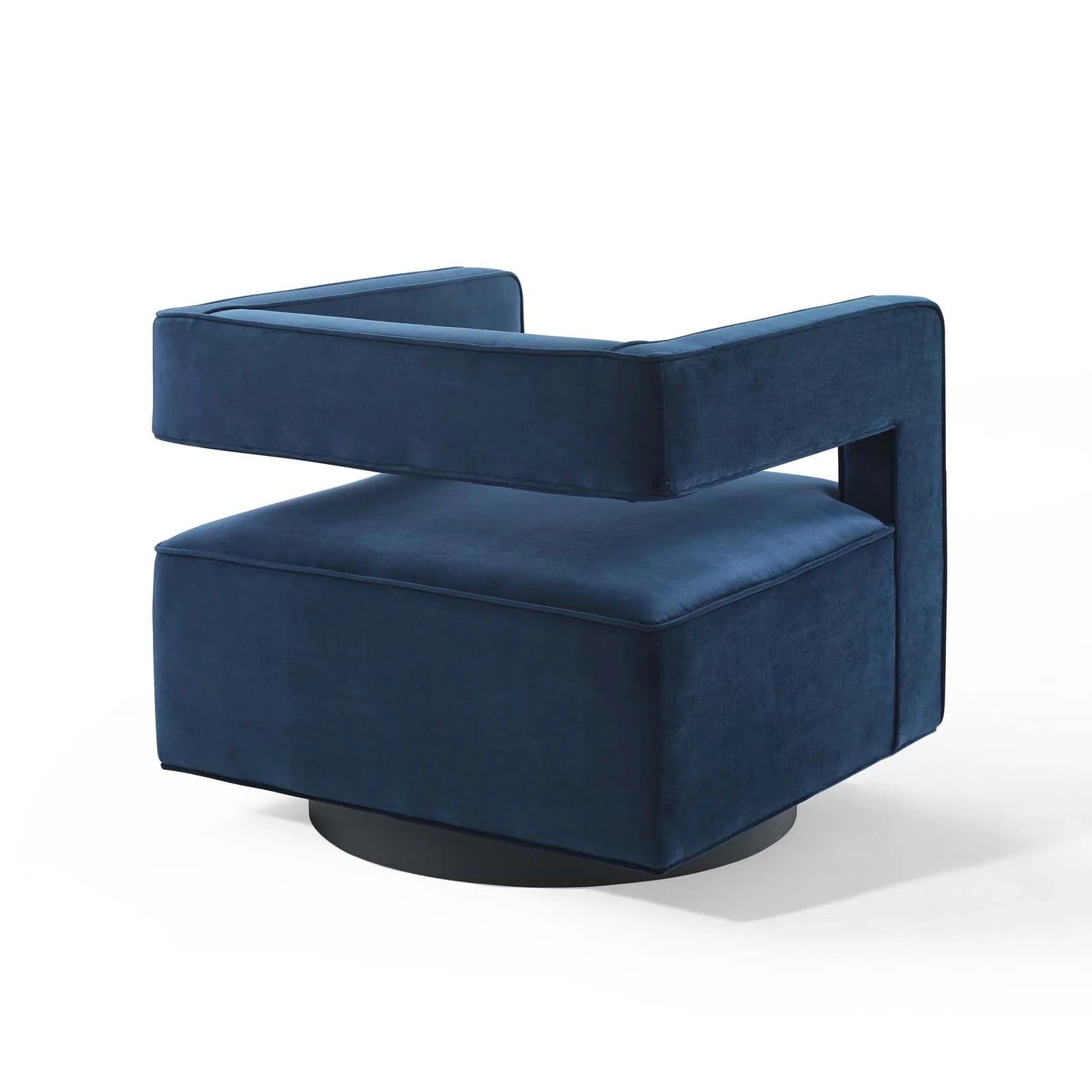 Booth Performance Velvet Performance Velvet Swivel Armchair