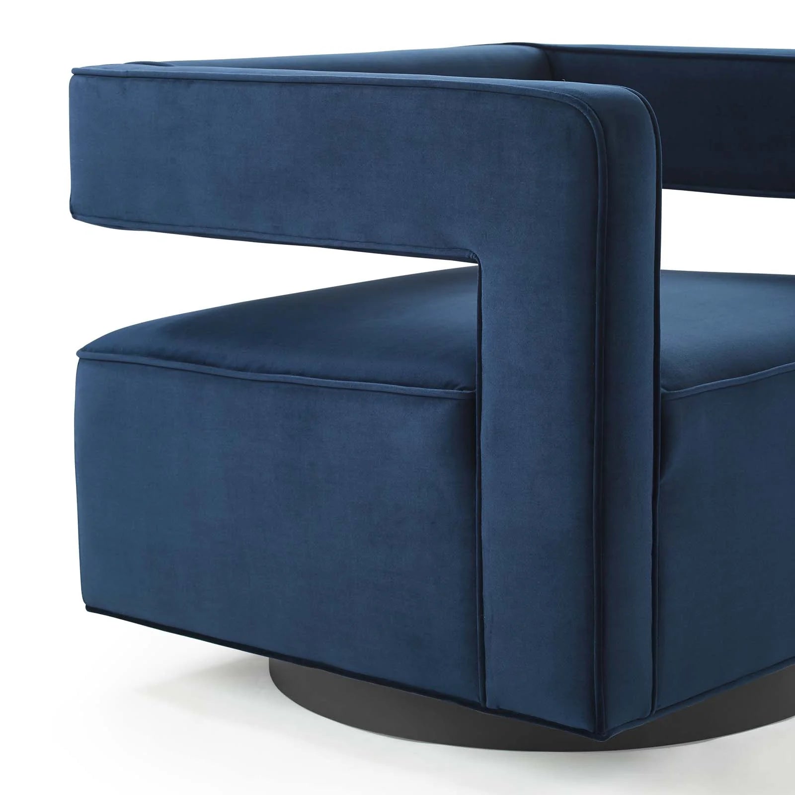 Booth Performance Velvet Performance Velvet Swivel Armchair