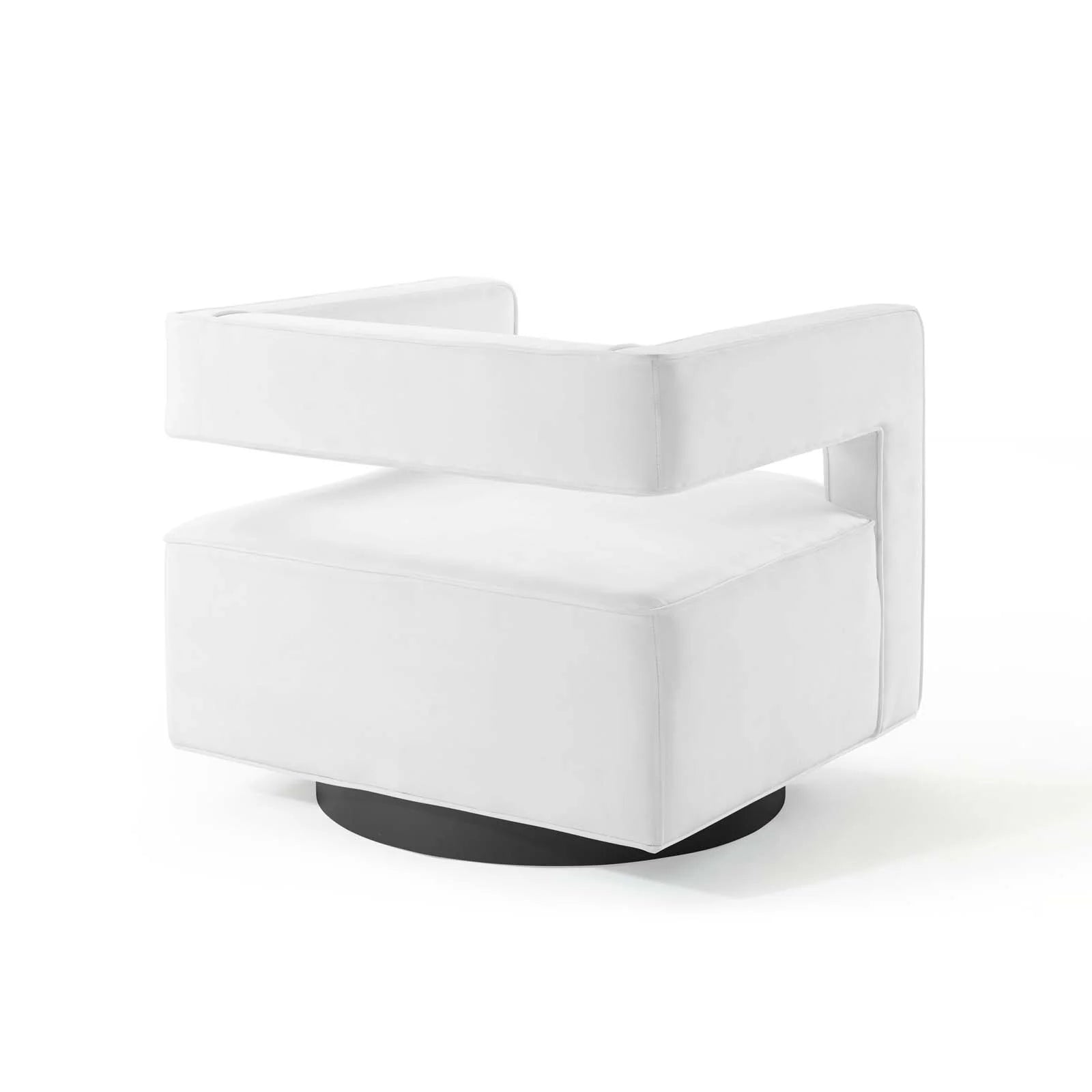 Booth Performance Velvet Performance Velvet Swivel Armchair