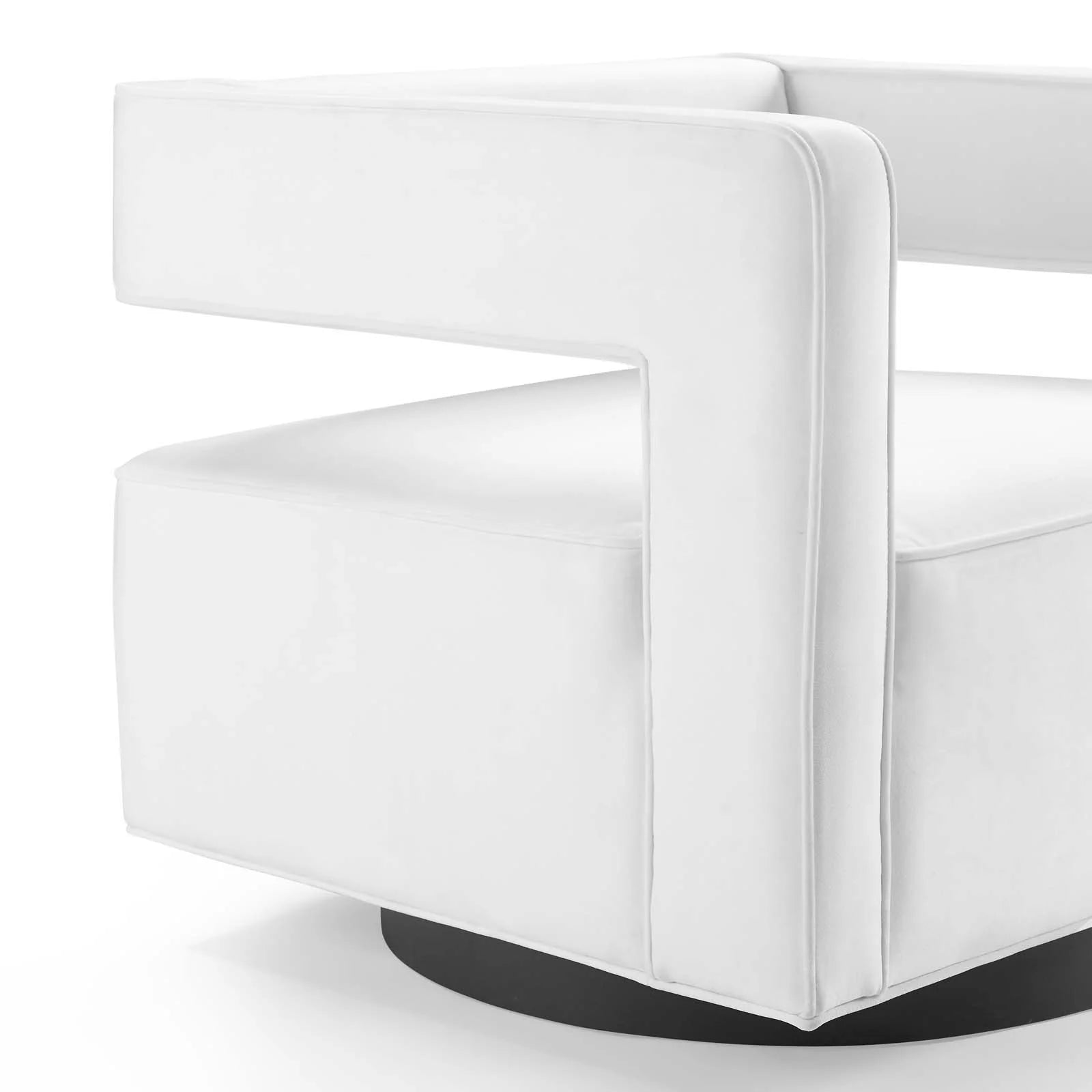 Booth Performance Velvet Performance Velvet Swivel Armchair