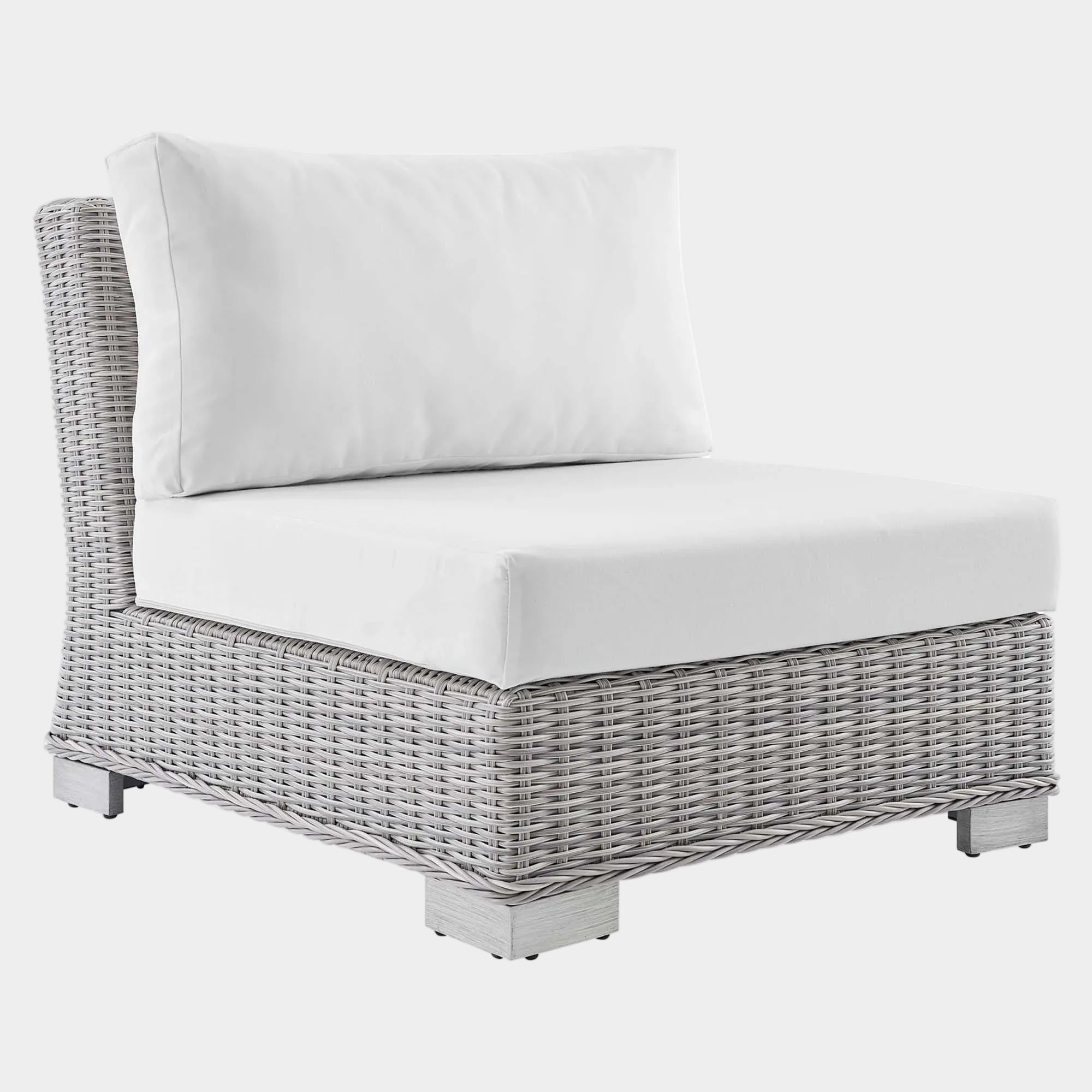 Conway Sunbrella® Outdoor Patio Wicker Rattan Armless Chair