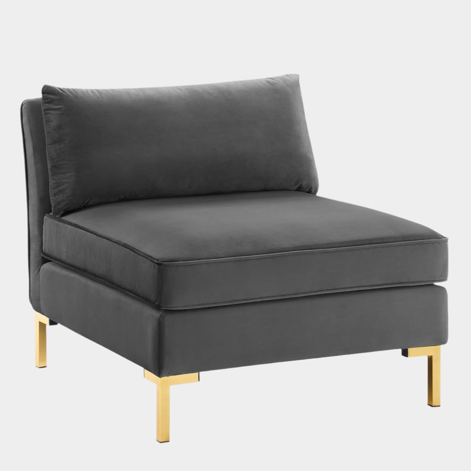 Ardent Performance Velvet Armless Chair